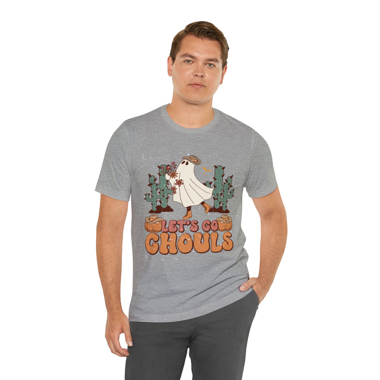 Lets Go Ghouls Shirt, Spooky Season Tee, Retro Halloween Cowgirl Shirt, Cowgirl Halloween Shirt, Vintage Ghost Shirt, T762