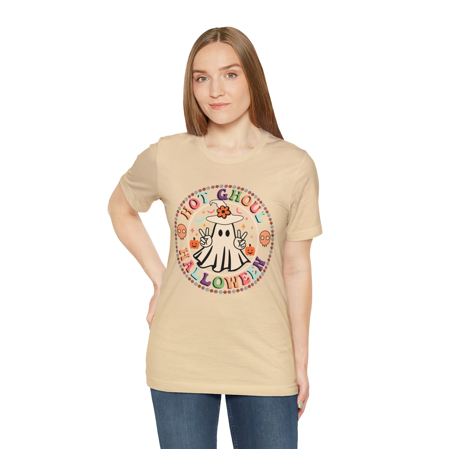 Lets Go Ghouls Shirt, Spooky Season Tee, Retro Halloween Cowgirl Shirt, Cowgirl Halloween Shirt, Vintage Ghost Shirt, T765