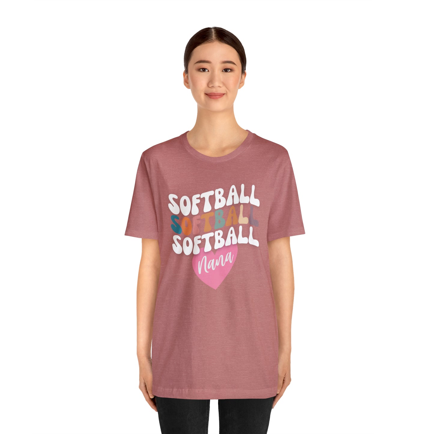 Softball Nana Shirt, Cute Softball Shirt for Grandma, Retro Softball Nana Shirt, Shirt for Nana, T330