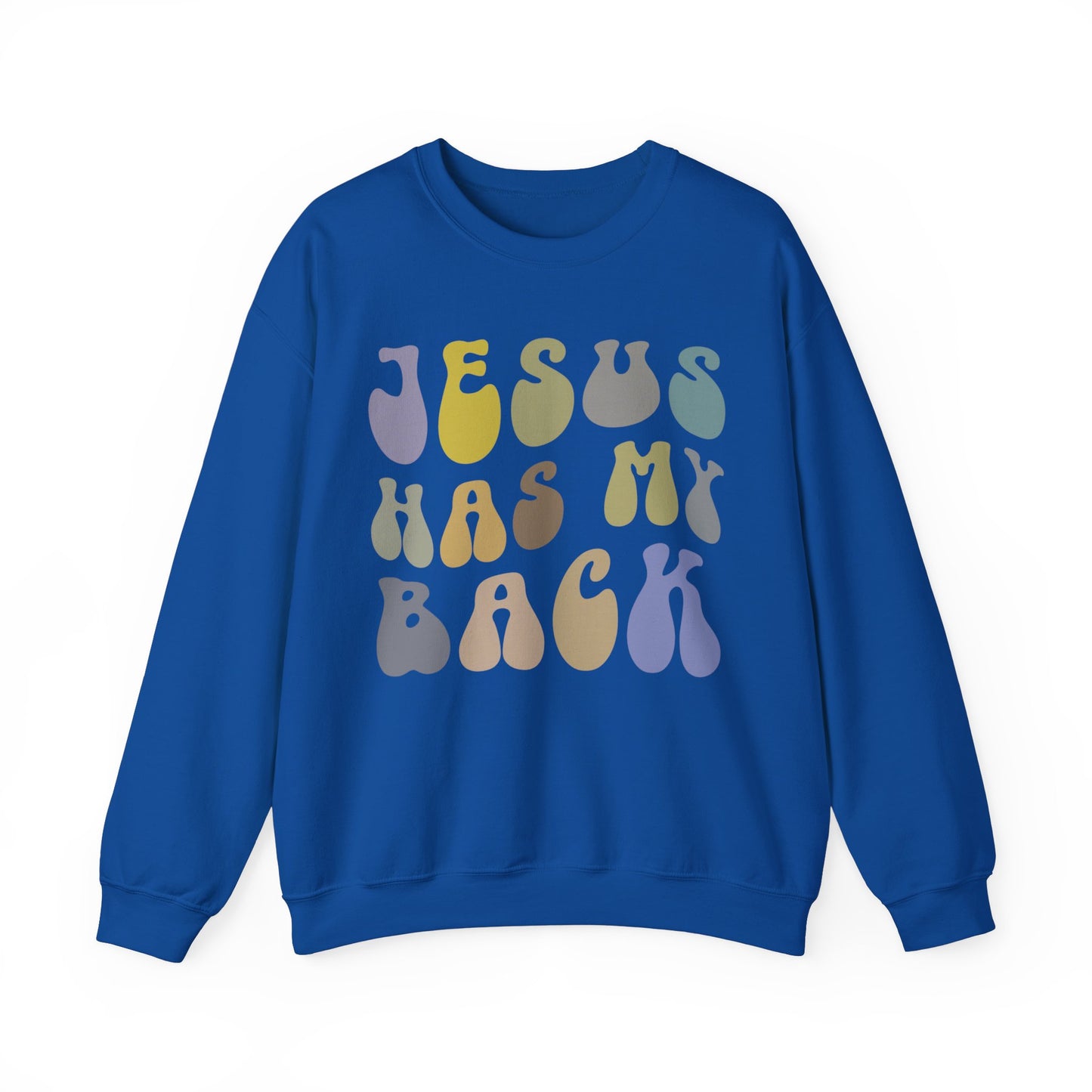 Jesus Has My Back Sweatshirt Religious Women Sweatshirt, Christian Sweatshirt for Mom, Jesus Lover Sweatshirt, Godly Woman Sweatshirt, S1233