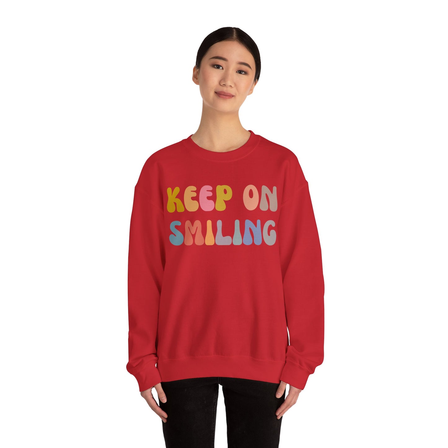 Keep On Smiling Sweatshirt, Encouragement Sweatshirt, Christian Mom Sweatshirt, Positivity Sweatshirt, Be Kind Sweatshirt, S1290