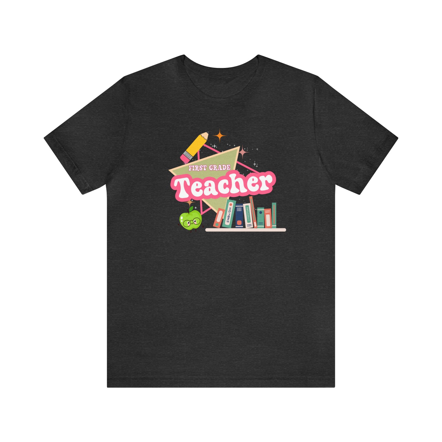First grade teacher shirt, 1st grade shirt, 90s shirt, 90s teacher shirt, colorful school shirt, colorful teacher shirt, T542