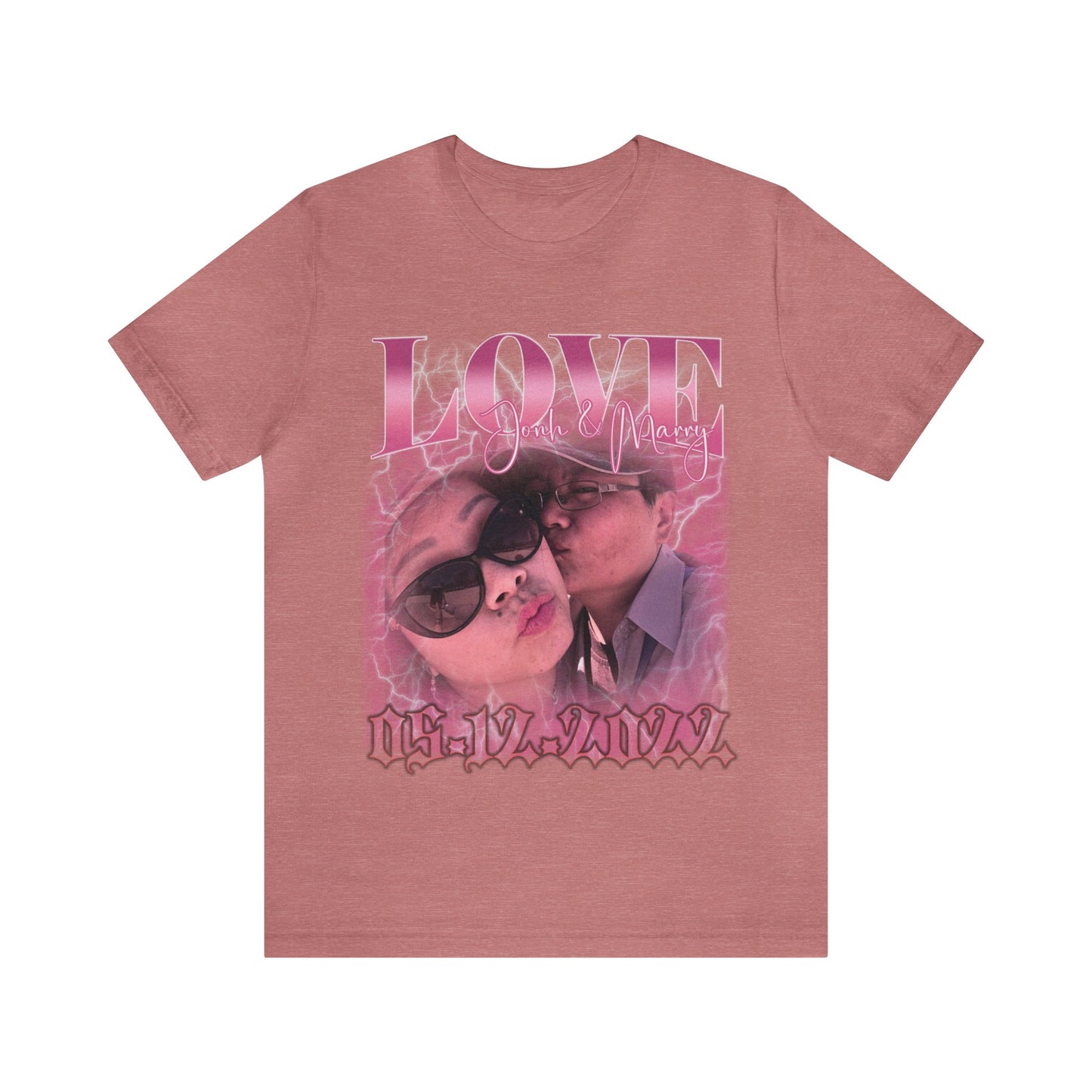Custom 90s Vintage Bootleg Tee for couple, Custom shirt for couple, Custom bootleg tee photo shirt for lover, couple shirt for lover, T1330