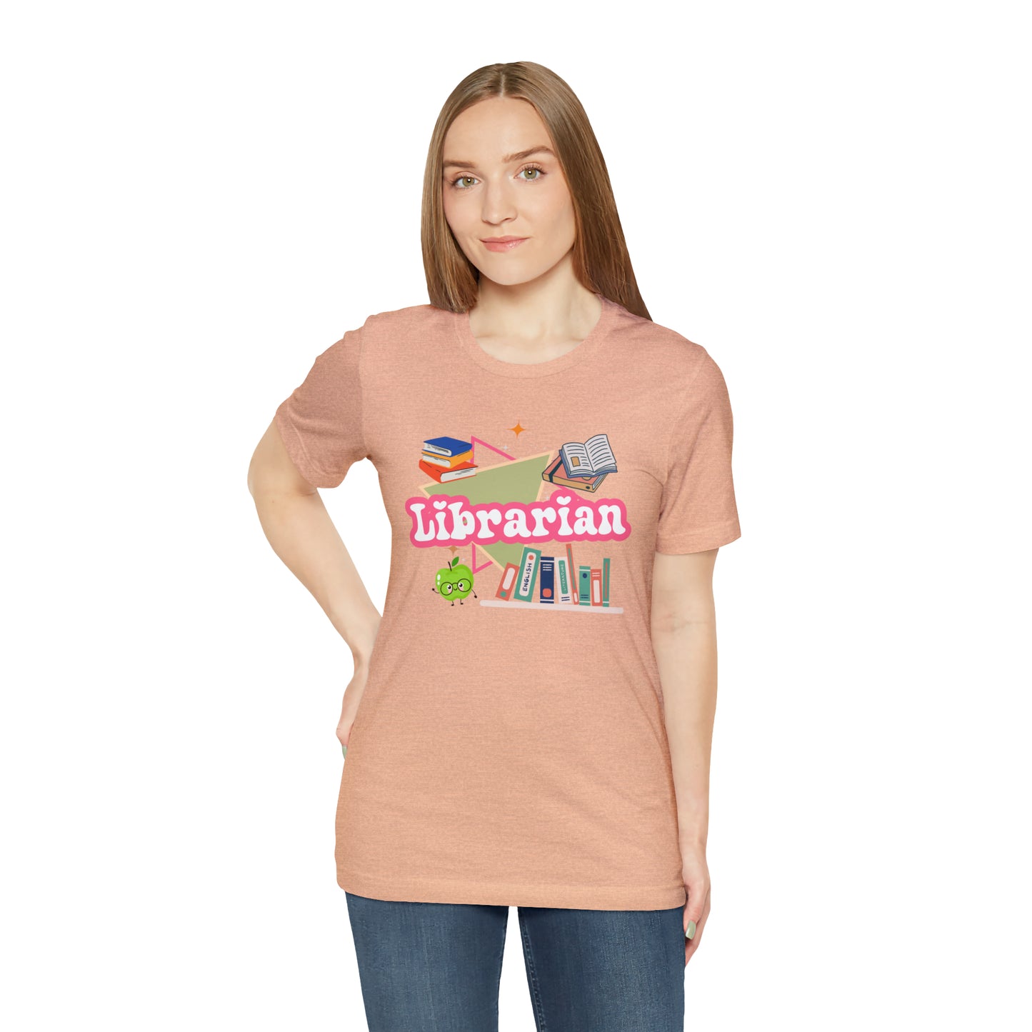 Librarian shirt, 90s shirt, 90s teacher shirt, colorful school secretary shirt, colorful school shirt, T544