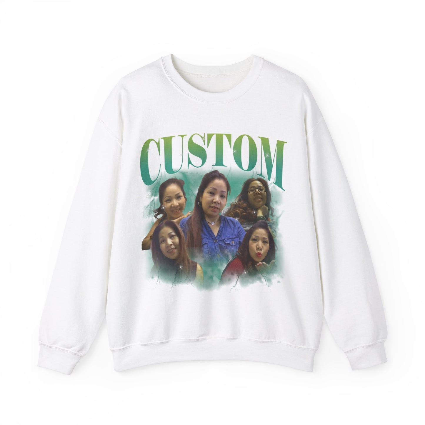 Custom Your Own Bootleg Tee, Retro Custom Bootleg Rap Tee, Custom Photo Sweatshirt, Insert Your Design Vintage Graphic 90s Sweatshirt, S1381