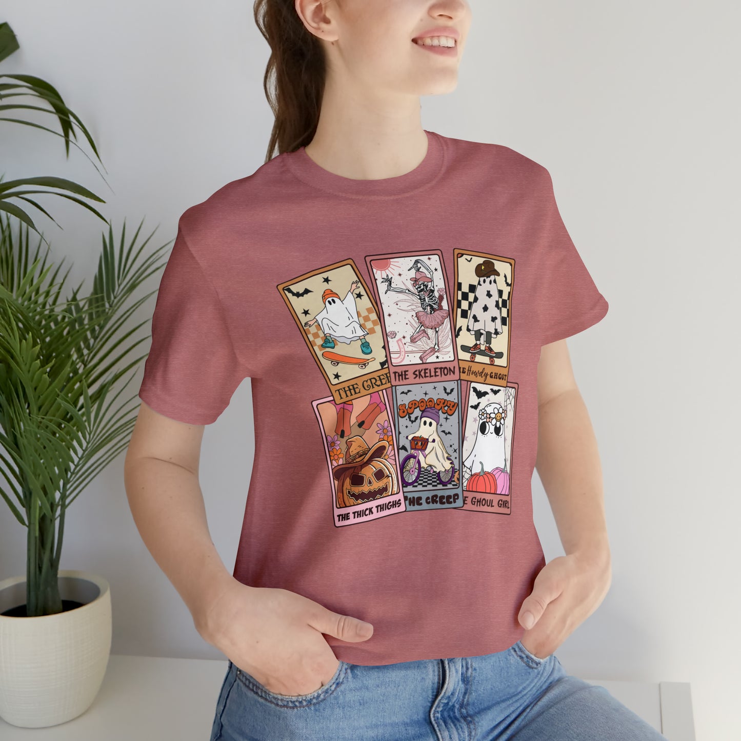 The Tarot Card Shirt, Skeleton Tarot Card Shirt, Tarot Card Lover Shirt, Skull Tarot Card Tee, Retro Halloween shirt, T612