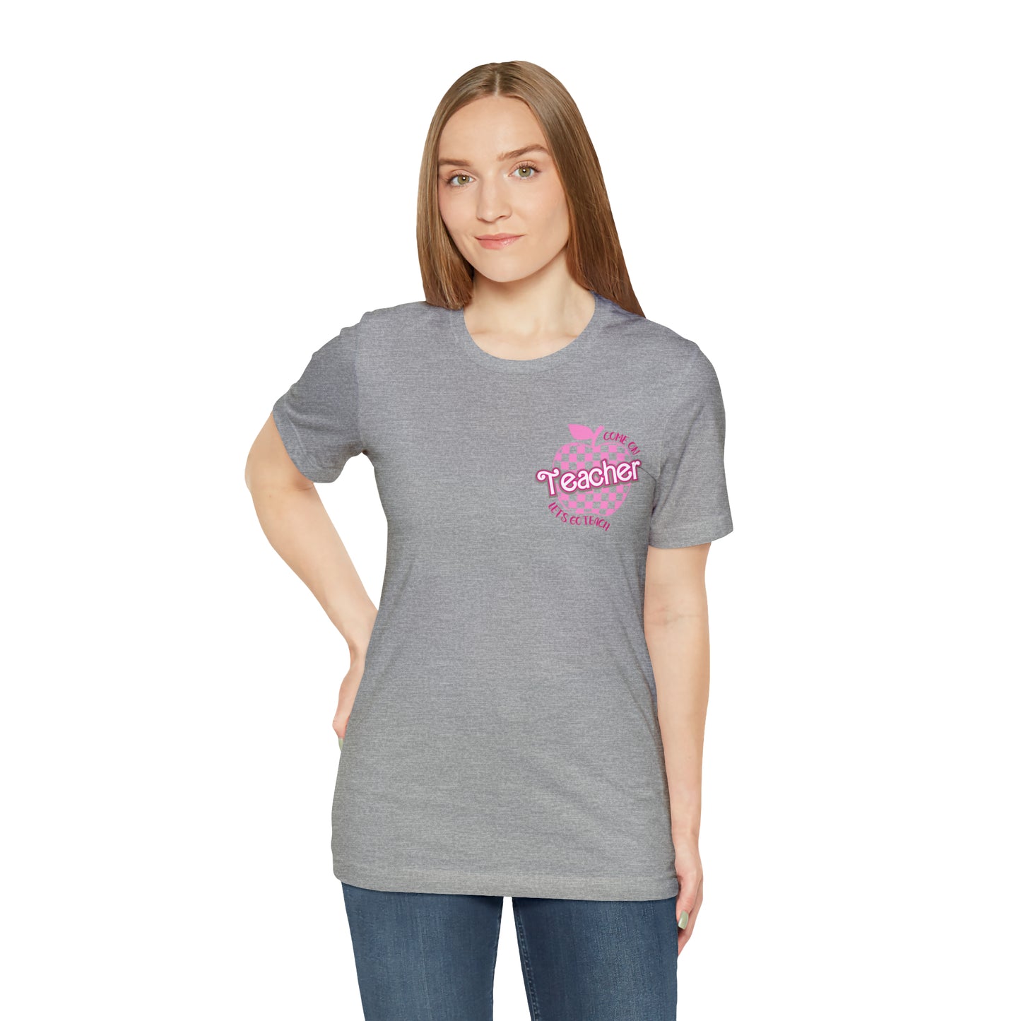 Come On Let's Go Teach Teacher Shirt, Trendy Teacher shirt, Retro Back to school, Teacher Appreciation Checkered Teacher Tee, T725