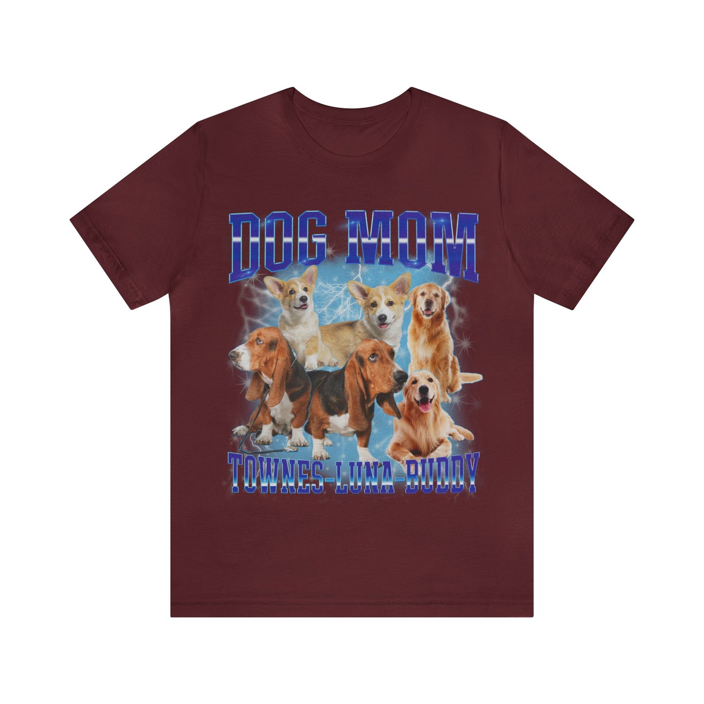 Custom Retro Dog Bootleg Shirt, Dog Mom Shirt, Dog Bootleg Retro 90's Tee, Custom Pet Photo, Custom Pet Portrait, Pet Lovers Gift, T1428