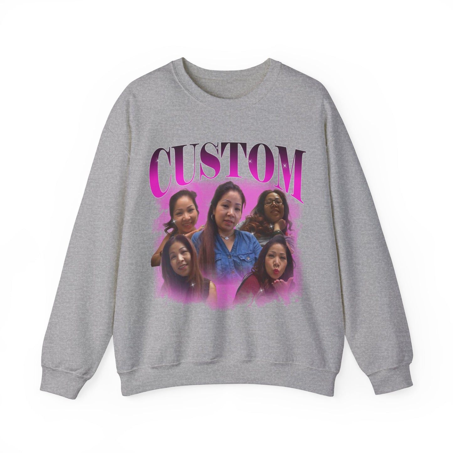 Custom Your Own Bootleg Tee, Retro Custom Bootleg Rap Tee, Custom Photo Sweatshirt, Insert Your Design Vintage Graphic 90s Sweatshirt, S1377