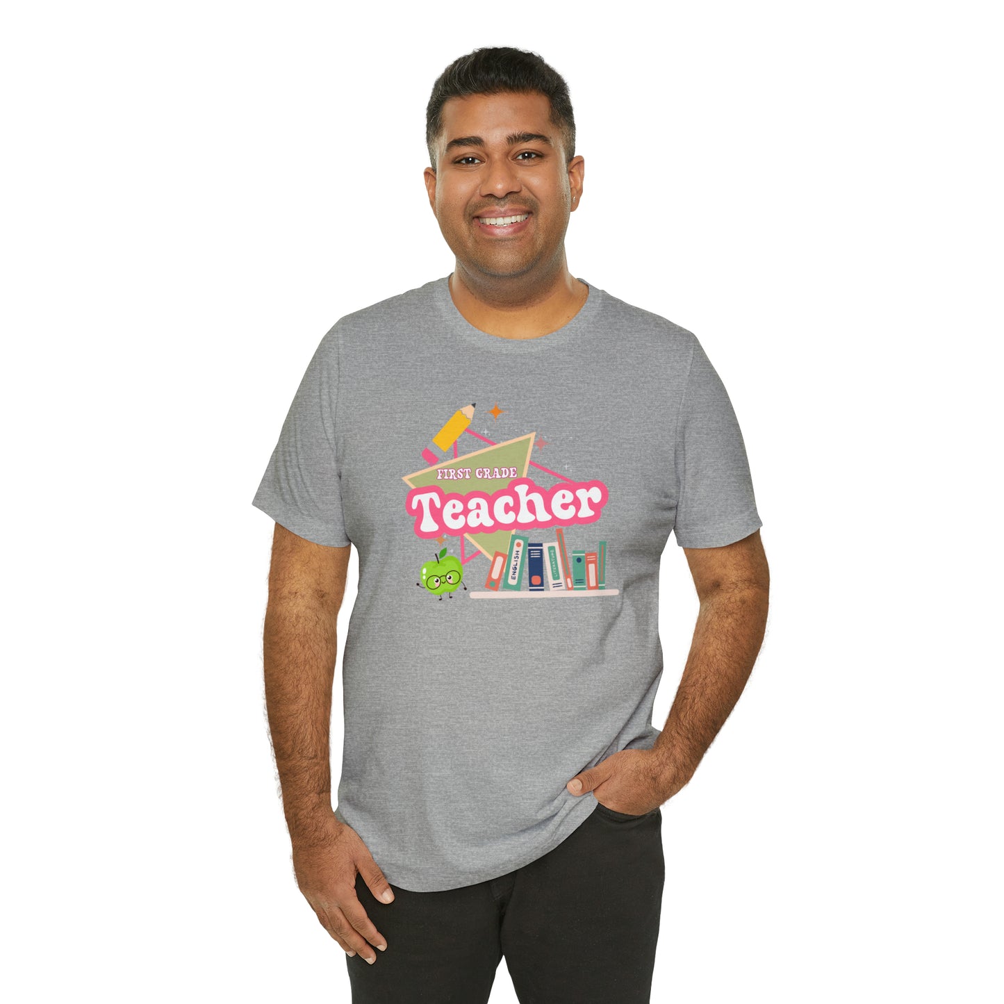 First grade teacher shirt, 1st grade shirt, 90s shirt, 90s teacher shirt, colorful school shirt, colorful teacher shirt, T542