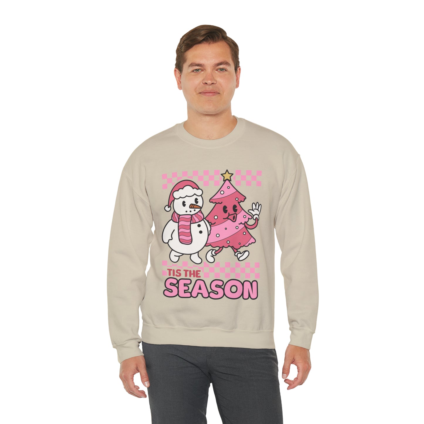 Christmas Tis The Season Sweatshirt, Merry Christmas Shirt, Christmas Tree Cake Sweater, Women Christmas, Christmas Cake Sweatshirt, SW879