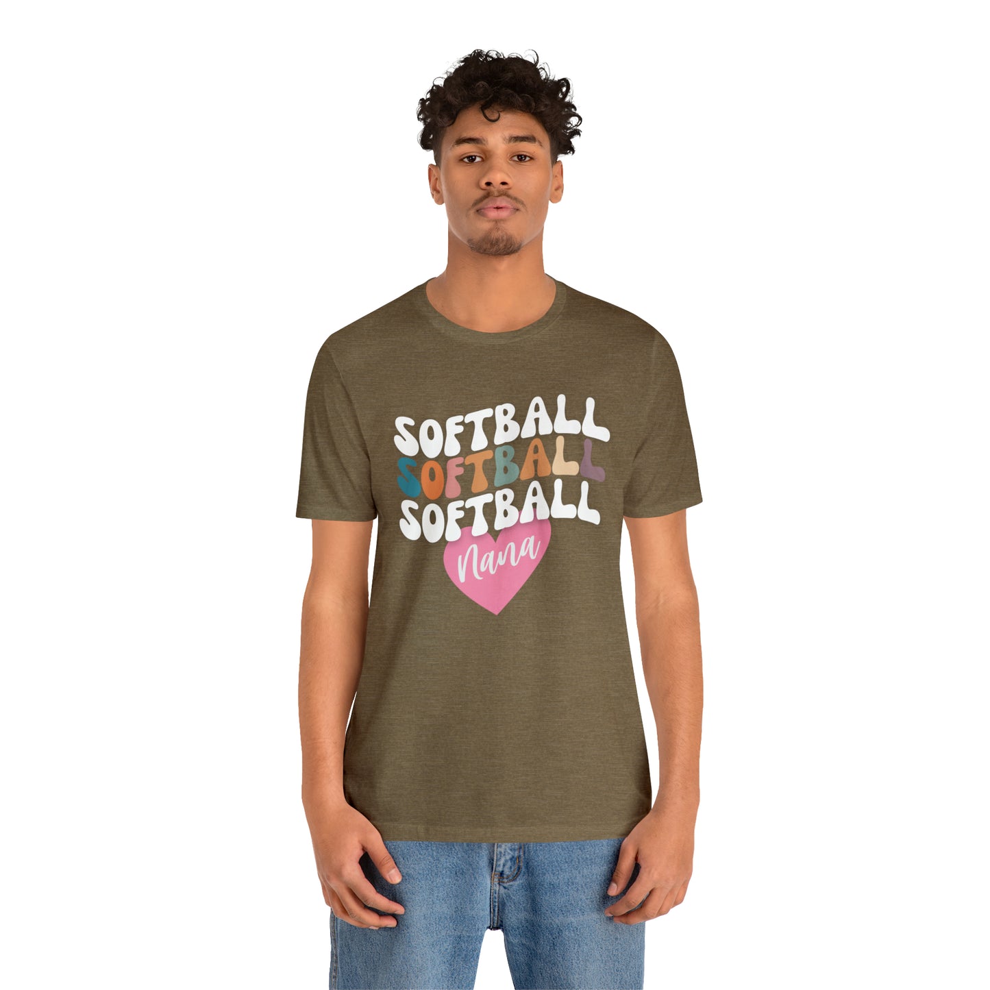 Softball Nana Shirt, Cute Softball Shirt for Grandma, Retro Softball Nana Shirt, Shirt for Nana, T330