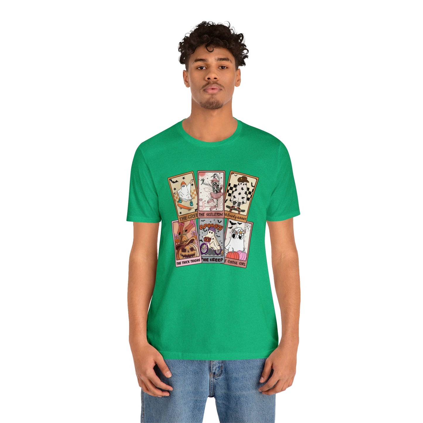 The Tarot Card Shirt, Skeleton Tarot Card Shirt, Tarot Card Lover Shirt, Skull Tarot Card Tee, Retro Halloween shirt, T612