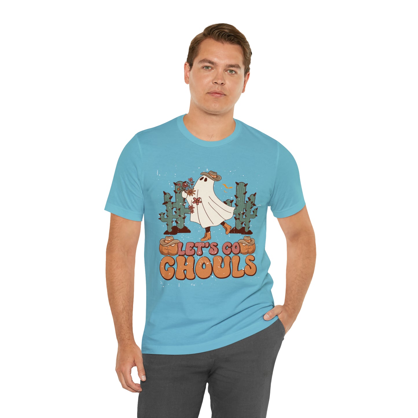 Lets Go Ghouls Shirt, Spooky Season Tee, Retro Halloween Cowgirl Shirt, Cowgirl Halloween Shirt, Vintage Ghost Shirt, T762
