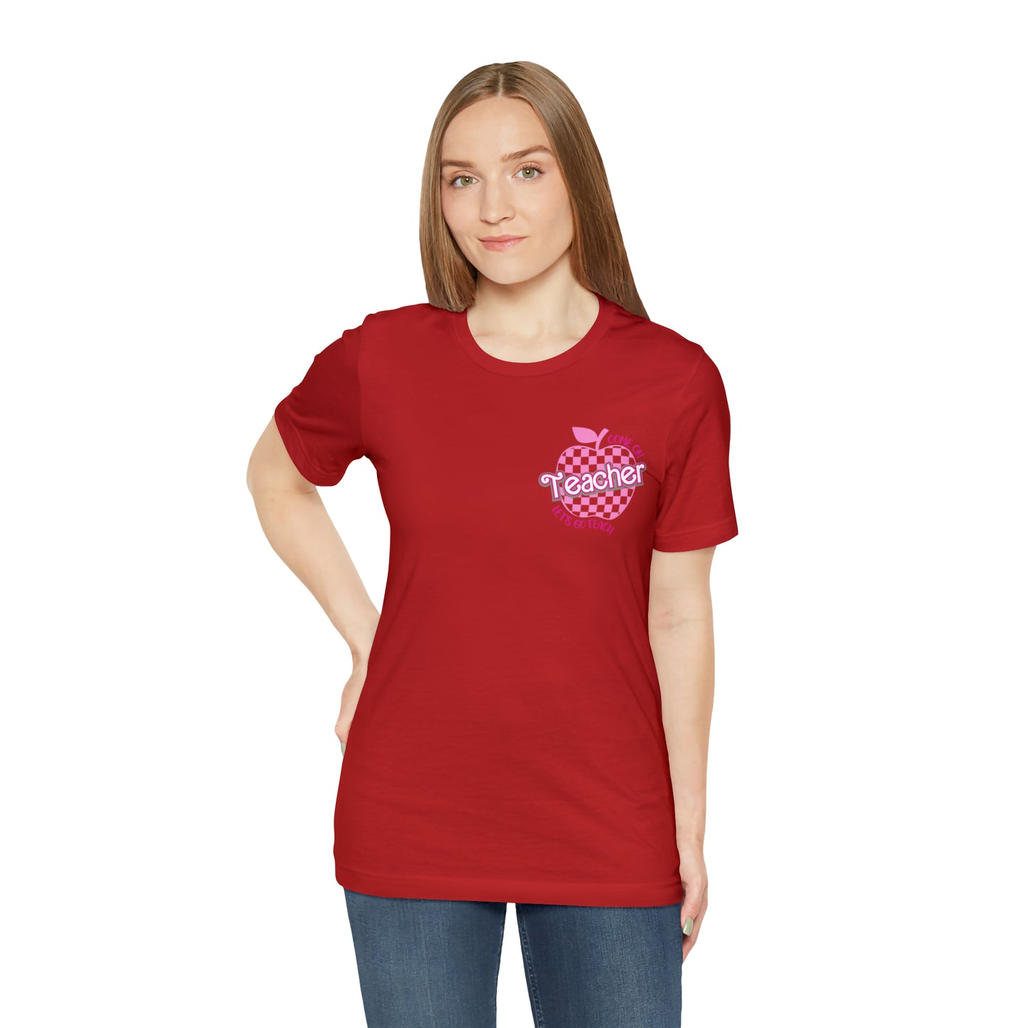 Come On Let's Go Teach Teacher Shirt, Trendy Teacher shirt, Retro Back to school, Teacher Appreciation Checkered Teacher Tee, T725