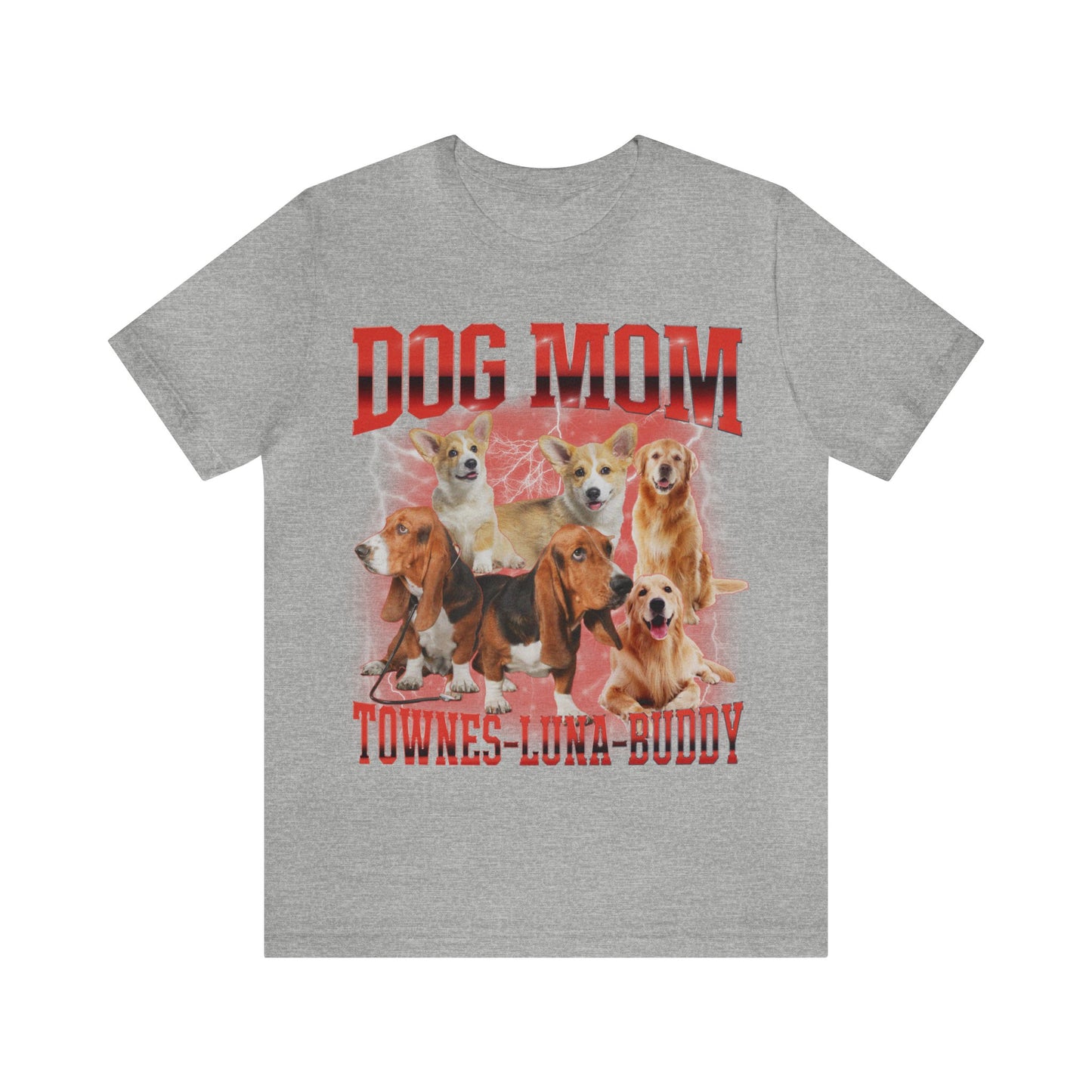 Custom Retro Dog Bootleg Shirt, Dog Mom Shirt, Dog Bootleg Retro 90's Tee, Custom Pet Photo, Custom Pet Portrait, Pet Lovers Gift, T1430