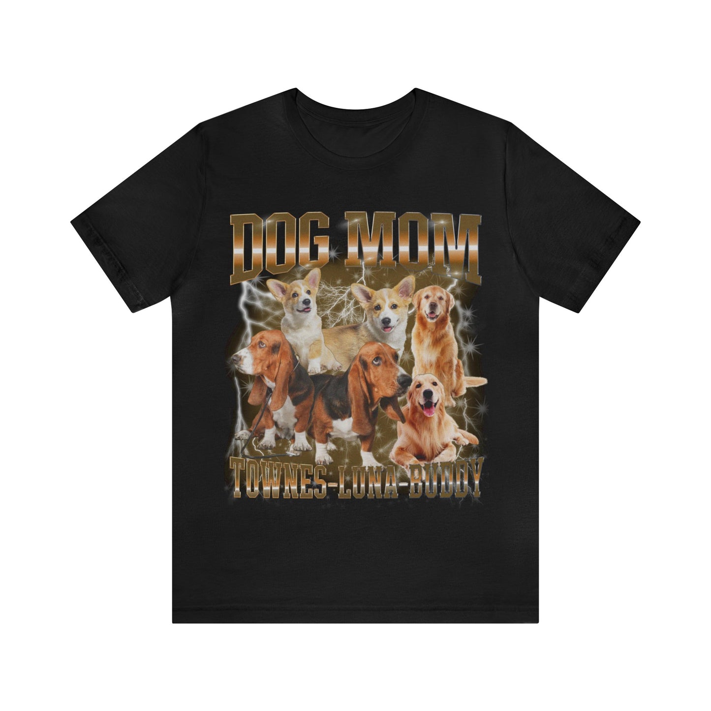 Custom Retro Dog Bootleg Shirt, Dog Mom Shirt, Dog Bootleg Retro 90's Tee, Custom Pet Photo, Custom Pet Portrait, Pet Lovers Gift, T1432