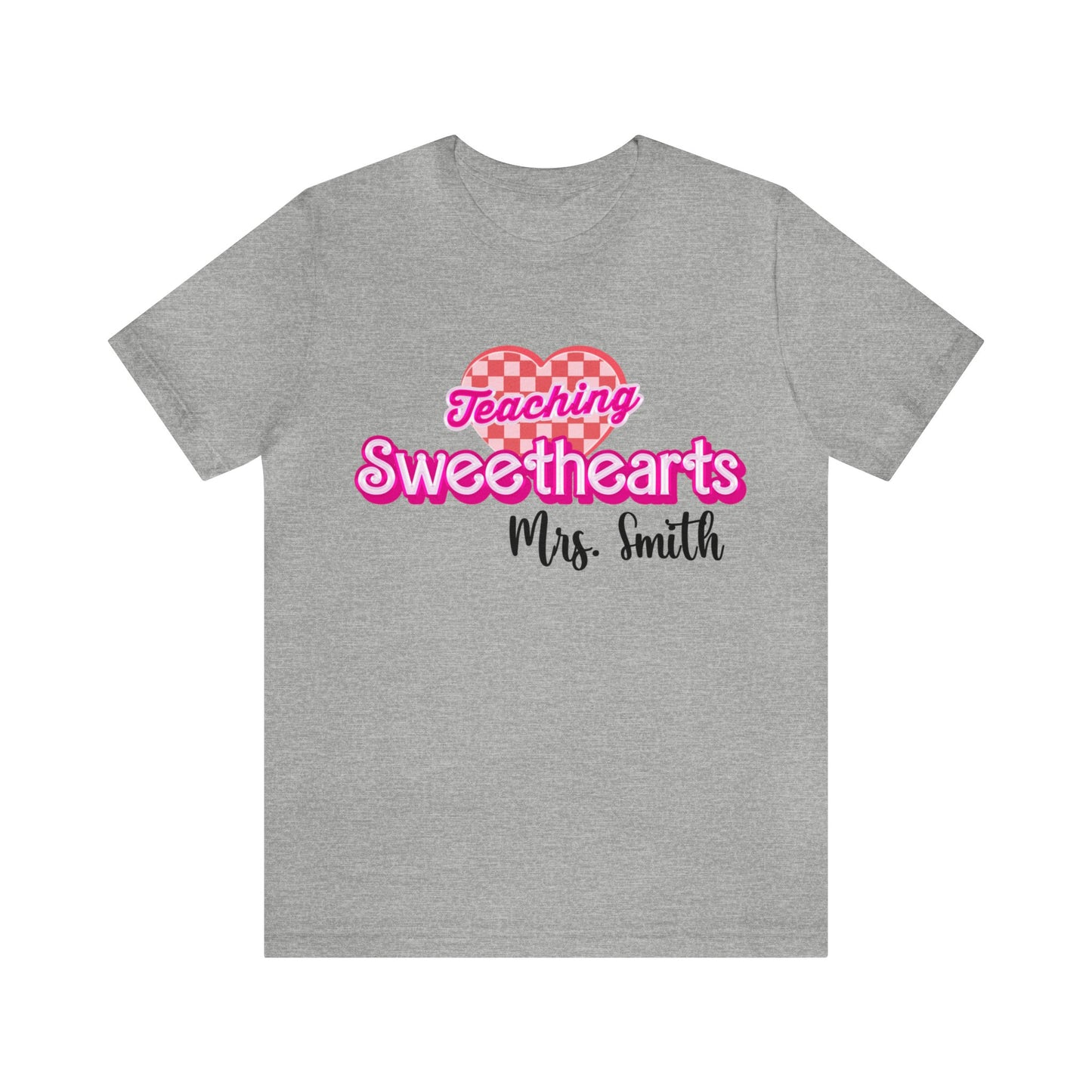 Personalized Teaching Sweethearts Valentines Day Shirt, Teacher Valentine's Day Shirts for Teachers, Gift Sweater for Hearts Day, T1274