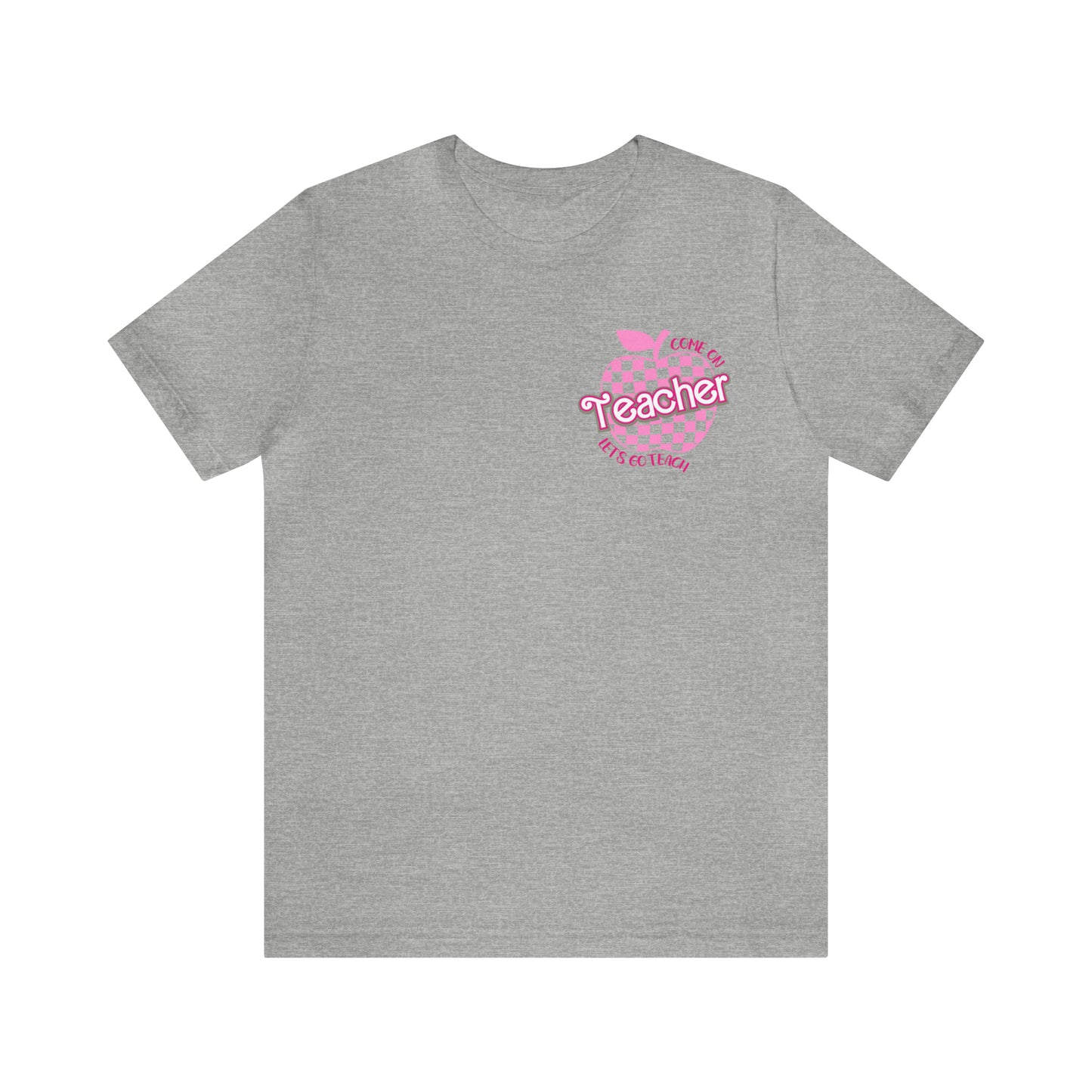 Come On Let's Go Teach Teacher Shirt, Trendy Teacher shirt, Retro Back to school, Teacher Appreciation Checkered Teacher Tee, T725