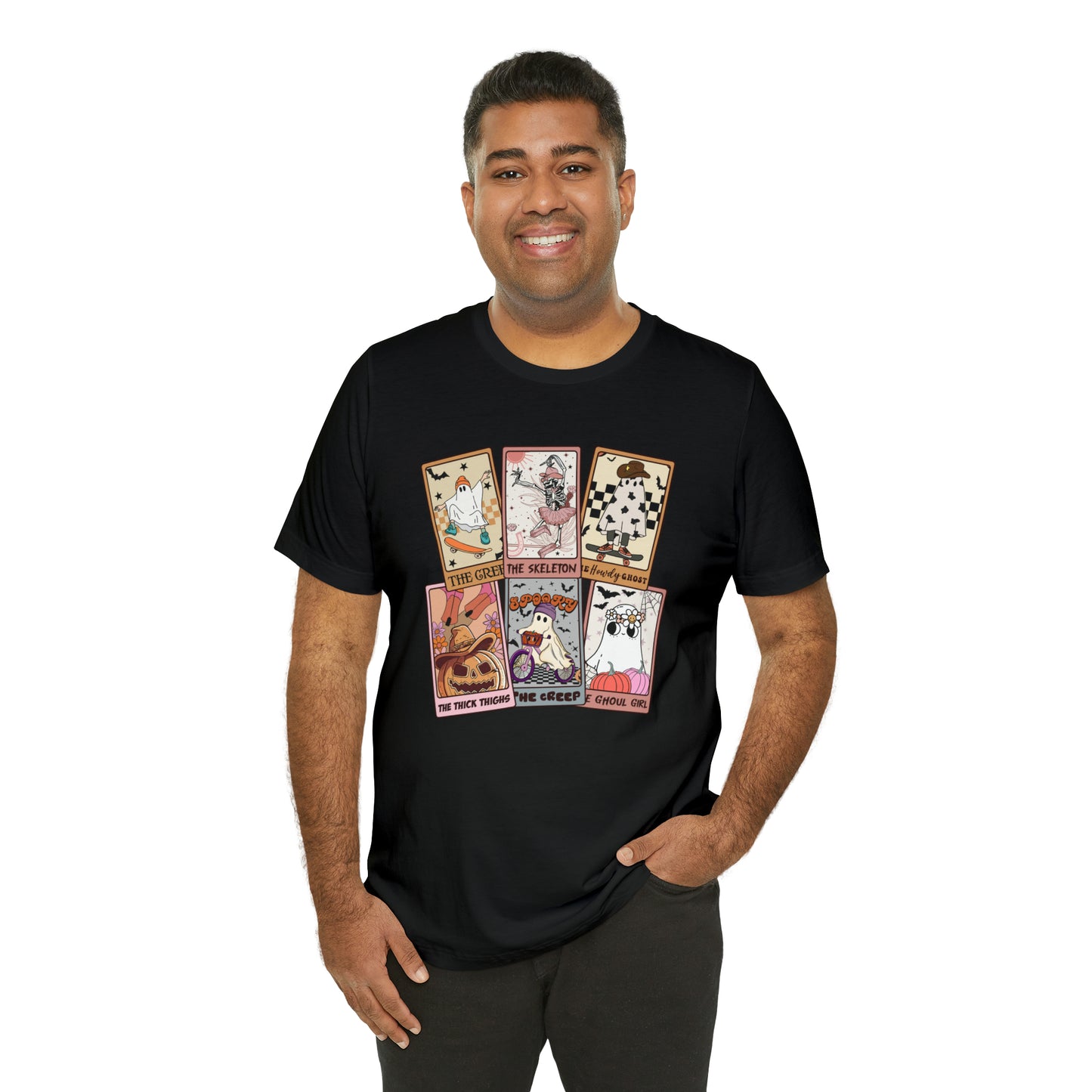 The Tarot Card Shirt, Skeleton Tarot Card Shirt, Tarot Card Lover Shirt, Skull Tarot Card Tee, Retro Halloween shirt, T612