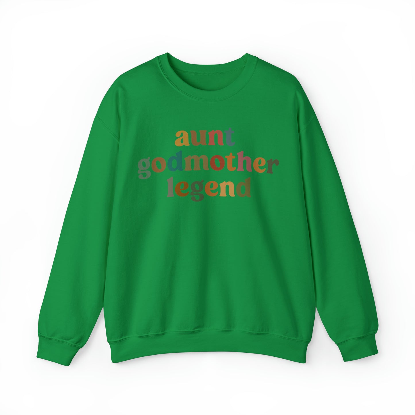 Aunt Godmother Legend Sweatshirt, Cute Godmother Gift from Goddaughter, Godmother Proposal , Retro Godmother Gift for Baptism, S1034
