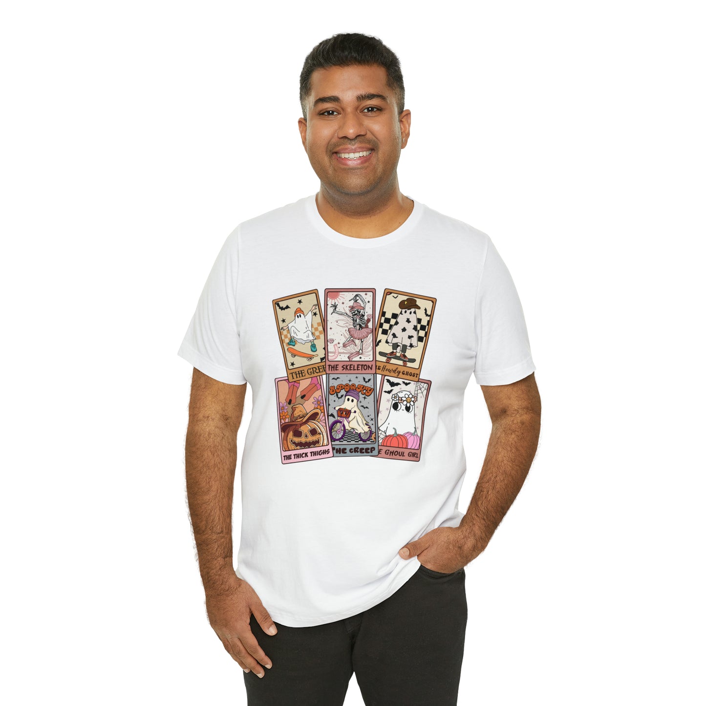 The Tarot Card Shirt, Skeleton Tarot Card Shirt, Tarot Card Lover Shirt, Skull Tarot Card Tee, Retro Halloween shirt, T612