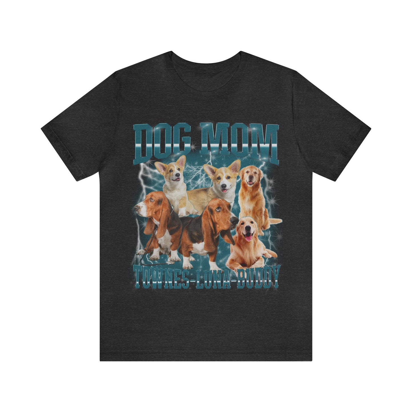 Custom Retro Dog Bootleg Shirt, Dog Mom Shirt, Dog Bootleg Retro 90's Tee, Custom Pet Photo, Custom Pet Portrait, Pet Lovers Gift, T1434