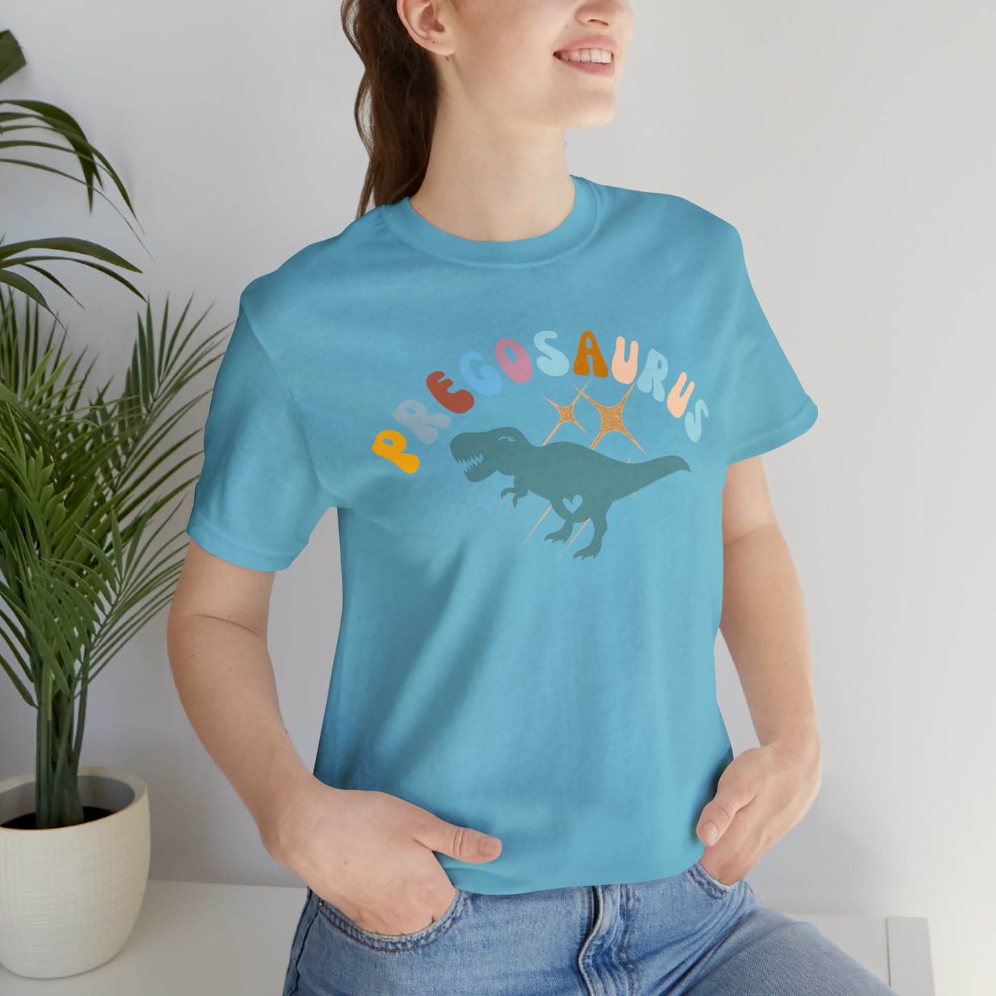 Funny Pregosaurus TShirt for Baby Shower, Funny Gift for Expecting Mom Shirt for Baby Announcement, T274