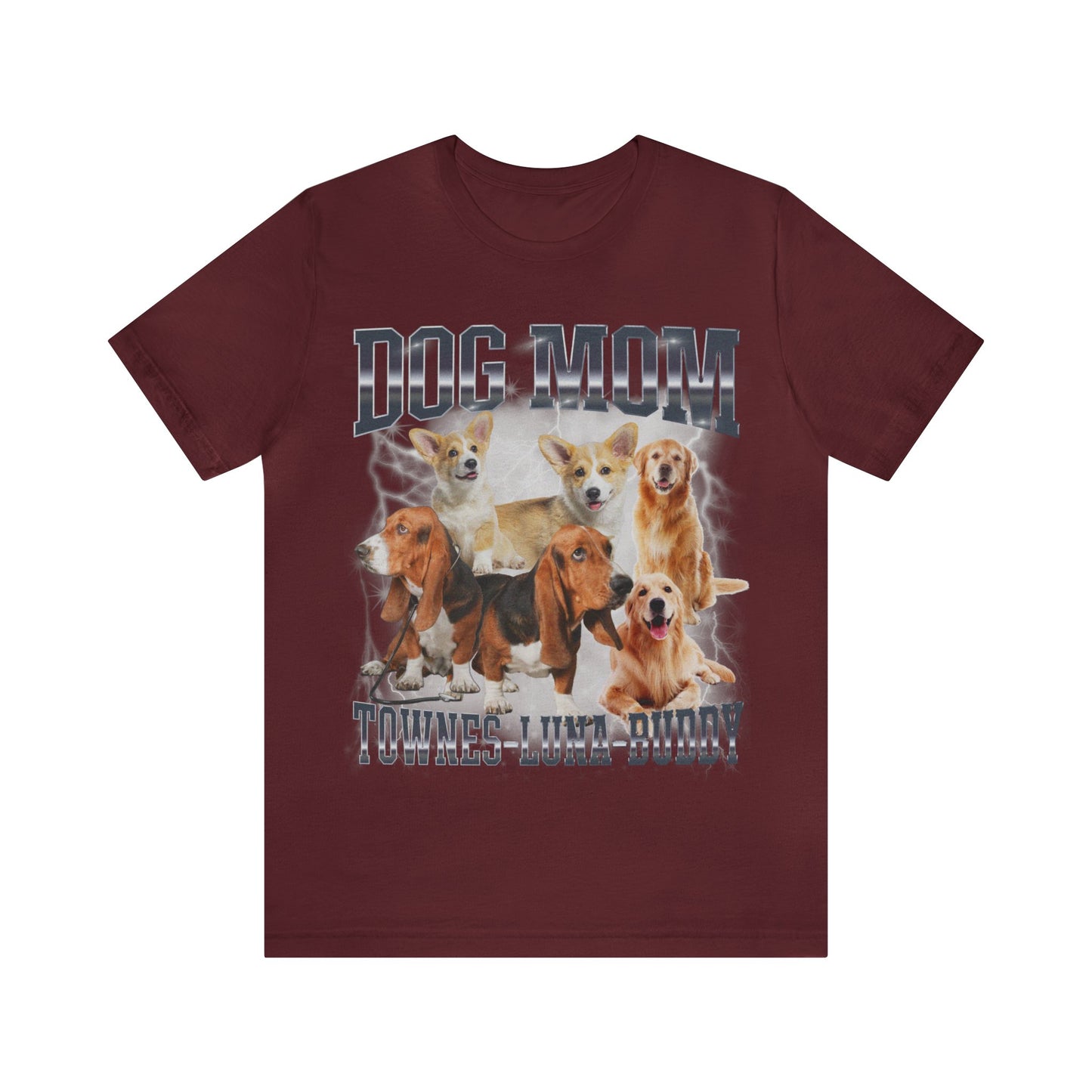 Custom Retro Dog Bootleg Shirt, Dog Mom Shirt, Dog Bootleg Retro 90's Tee, Custom Pet Photo, Custom Pet Portrait, Pet Lovers Gift, T1429