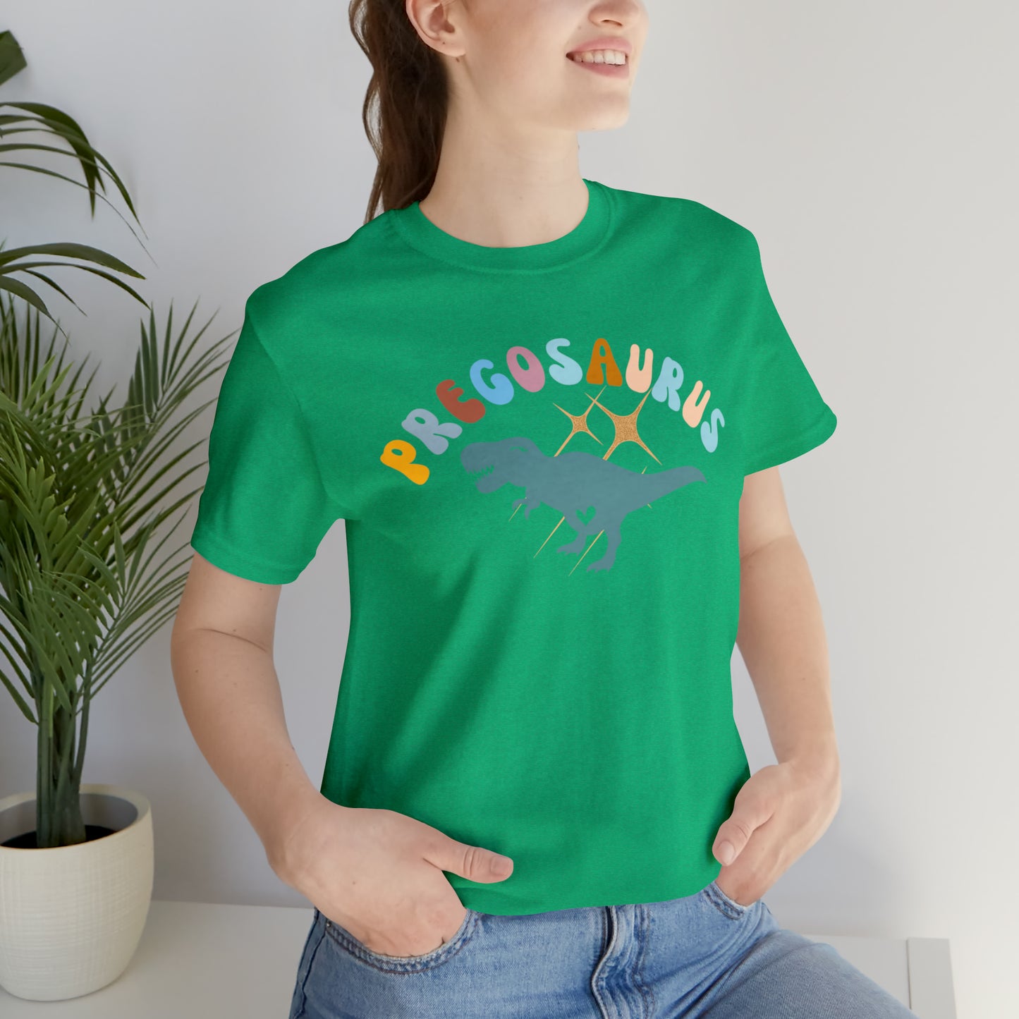 Funny Pregosaurus TShirt for Baby Shower, Funny Gift for Expecting Mom Shirt for Baby Announcement, T274