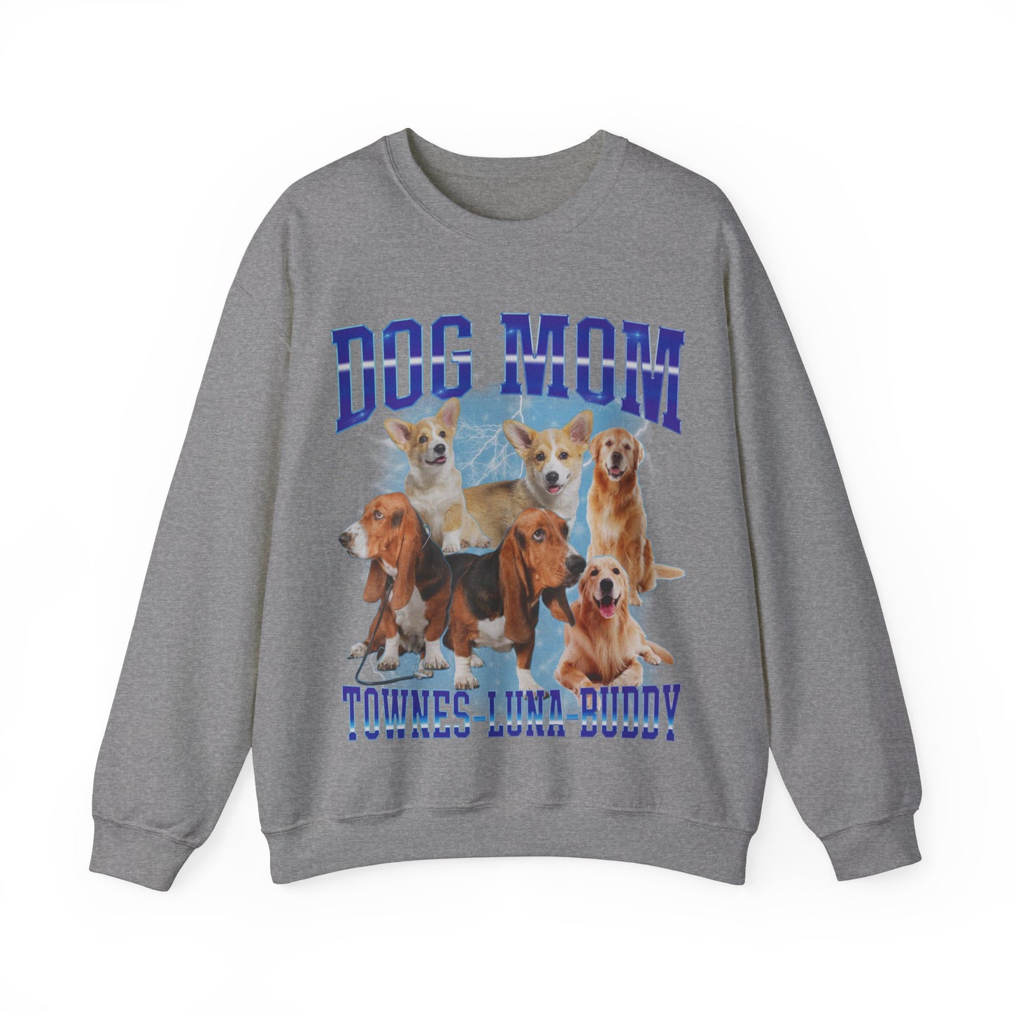 Custom Retro Dog Bootleg Sweatshirt, Dog Mom Sweatshirt, Dog Bootleg Retro 90's Sweatshirt, Custom Pet Photo, Custom Pet Portrait, S1428