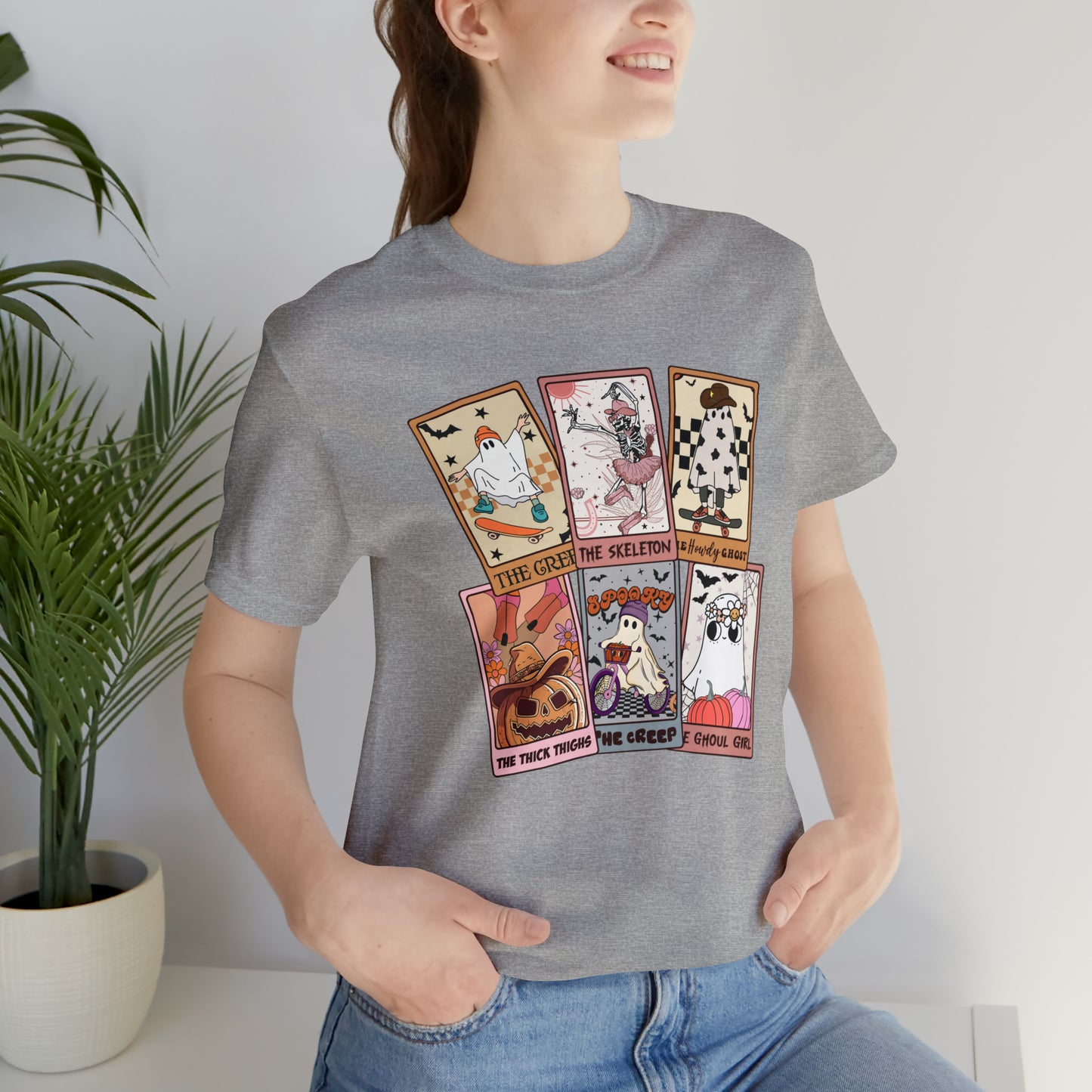The Tarot Card Shirt, Skeleton Tarot Card Shirt, Tarot Card Lover Shirt, Skull Tarot Card Tee, Retro Halloween shirt, T612