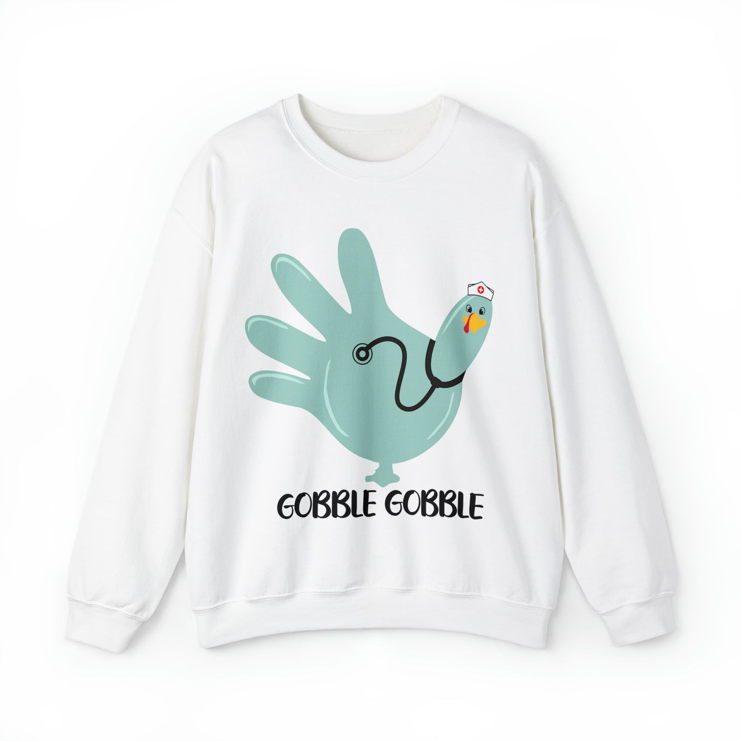 Gobble gobble turkey sweatshirt, Thanksgiving nurse sweatshirt, Rn Nursing student gift, Er department sweatshirt, Oncology nurse gift, S864