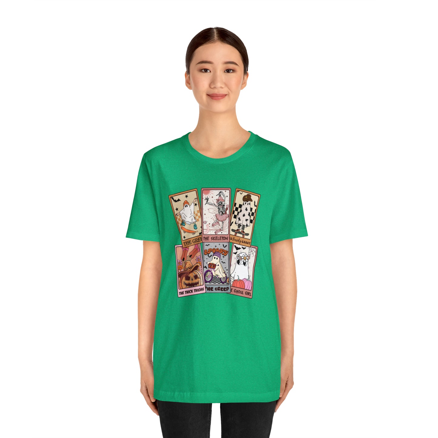 The Tarot Card Shirt, Skeleton Tarot Card Shirt, Tarot Card Lover Shirt, Skull Tarot Card Tee, Retro Halloween shirt, T612
