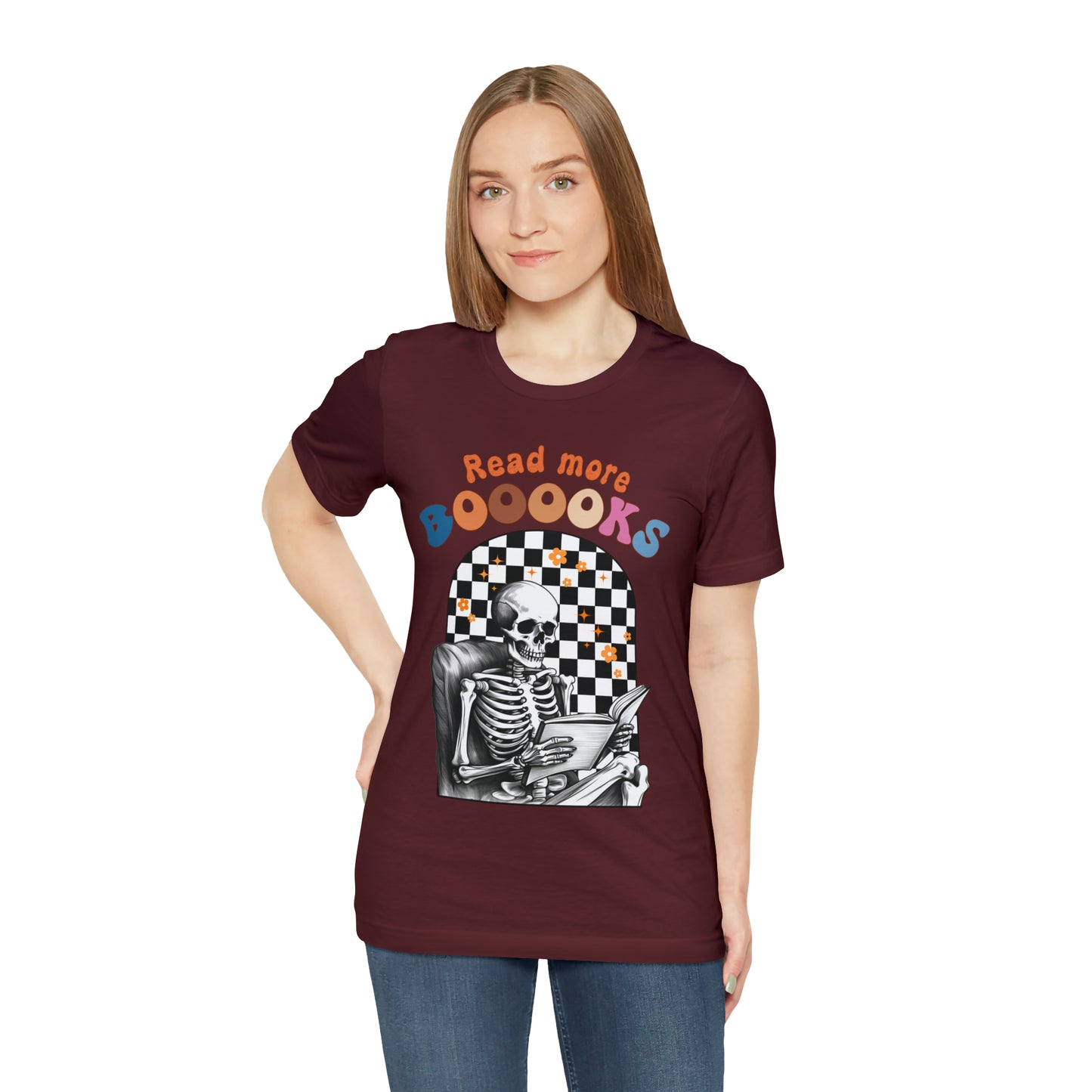 Read More Books, Teacher Halloween Shirt, Halloween Ghost Books, Kindergarten Teacher Shirt, Halloween Teacher, Spooky Teacher Shirt, T660