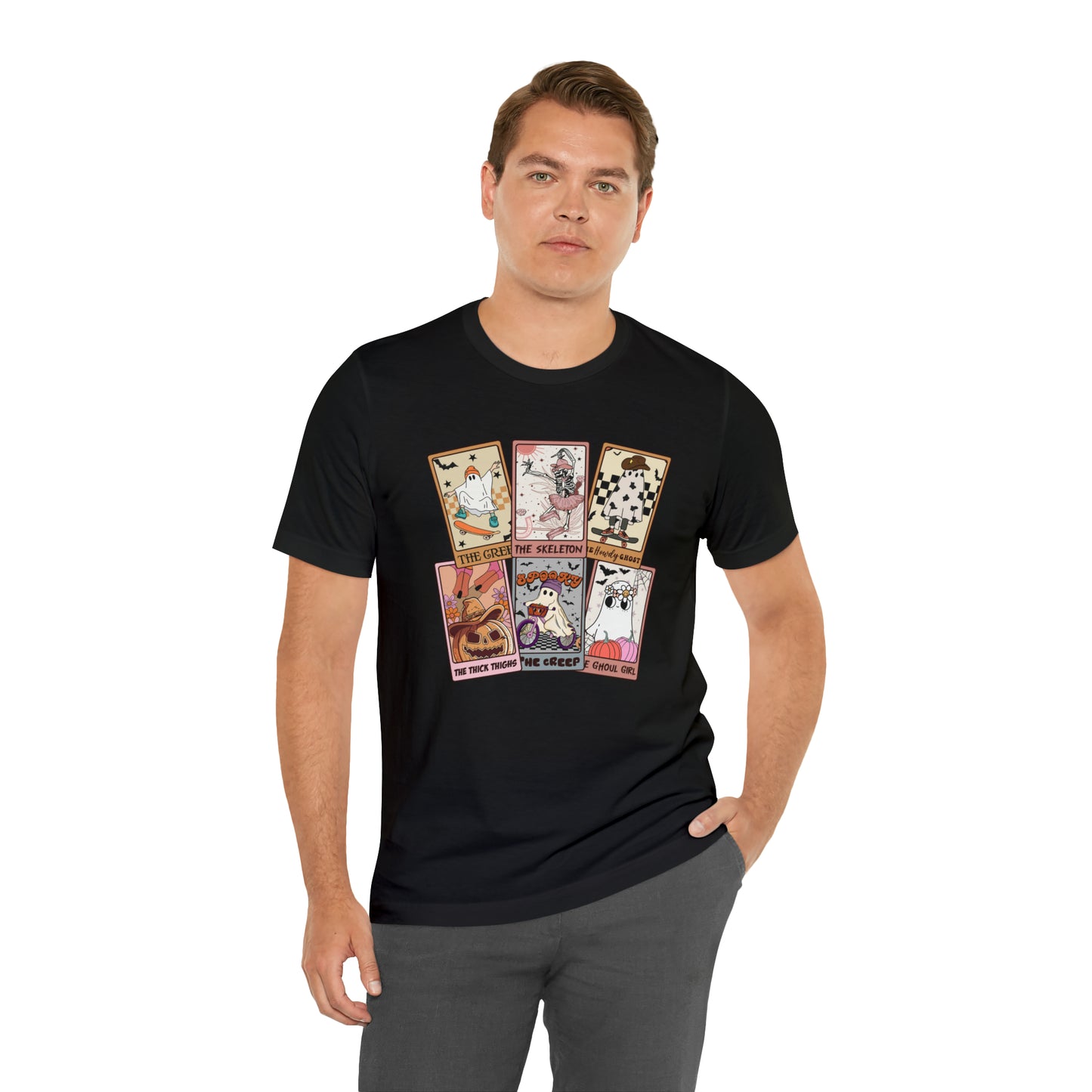 The Tarot Card Shirt, Skeleton Tarot Card Shirt, Tarot Card Lover Shirt, Skull Tarot Card Tee, Retro Halloween shirt, T612