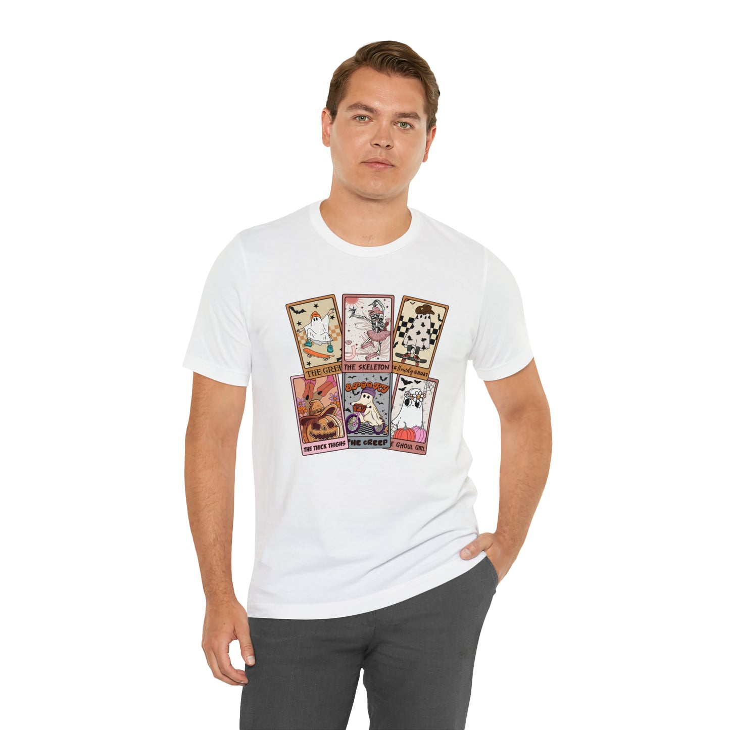 The Tarot Card Shirt, Skeleton Tarot Card Shirt, Tarot Card Lover Shirt, Skull Tarot Card Tee, Retro Halloween shirt, T612