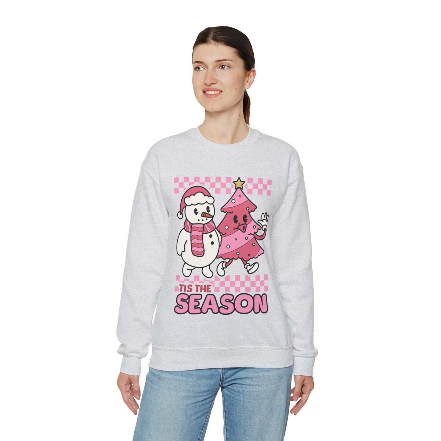 Christmas Tis The Season Sweatshirt, Merry Christmas Shirt, Christmas Tree Cake Sweater, Women Christmas, Christmas Cake Sweatshirt, SW879