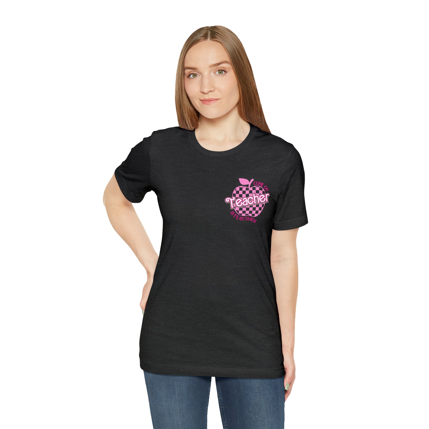 Come On Let's Go Teach Teacher Shirt, Trendy Teacher shirt, Retro Back to school, Teacher Appreciation Checkered Teacher Tee, T725