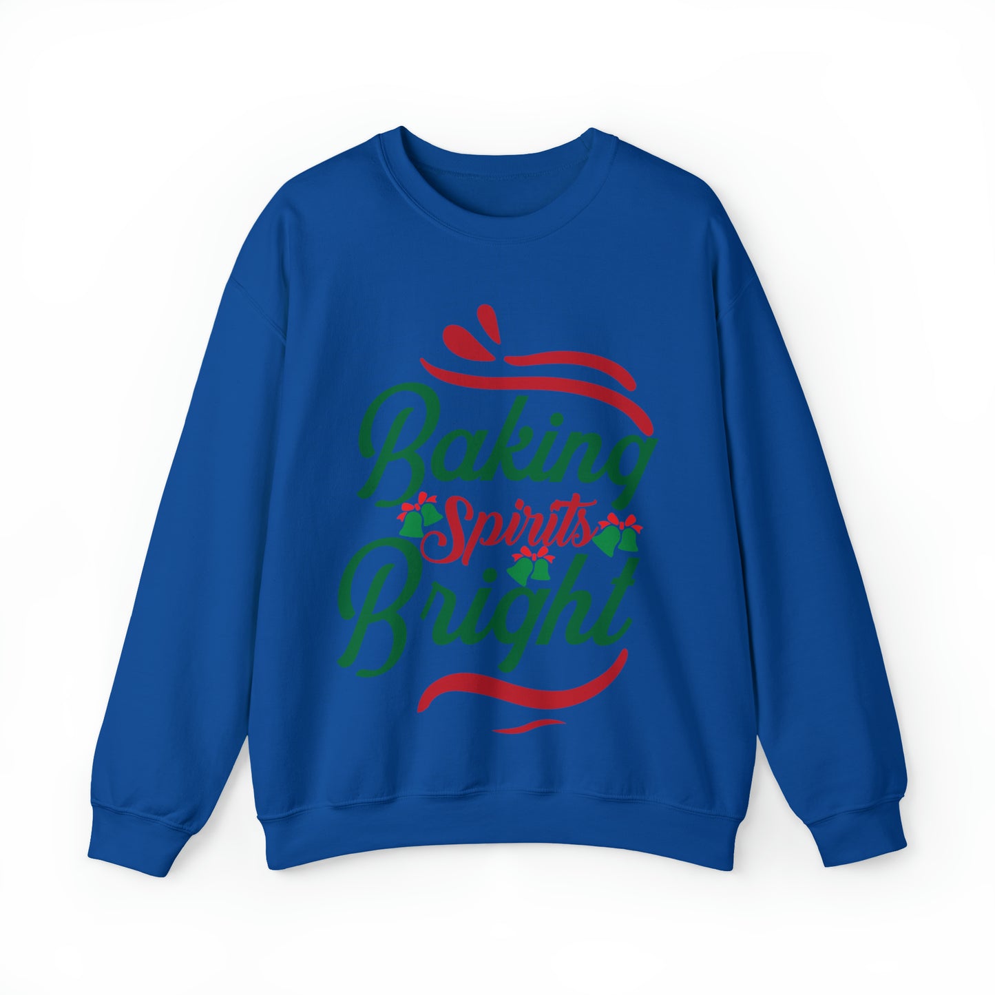 Baking Spirits Bright Sweatshirt, Christmas Cookie Sweatshirt, Funny Baker Sweatshirt, Gift For Cookie Lover, Cute Christmas Cookie, S932