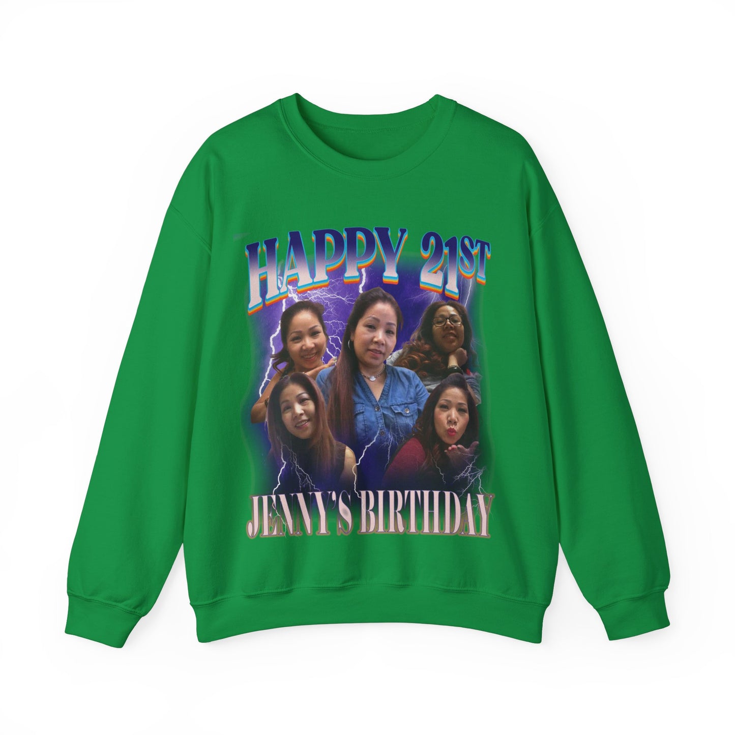 Custom 21st birthday sweatshirt, Custom Bootleg Rap sweatshirt, 21st birthday gifts, Vintage Graphic Sweatshirt, 18th birthday gift, S1448