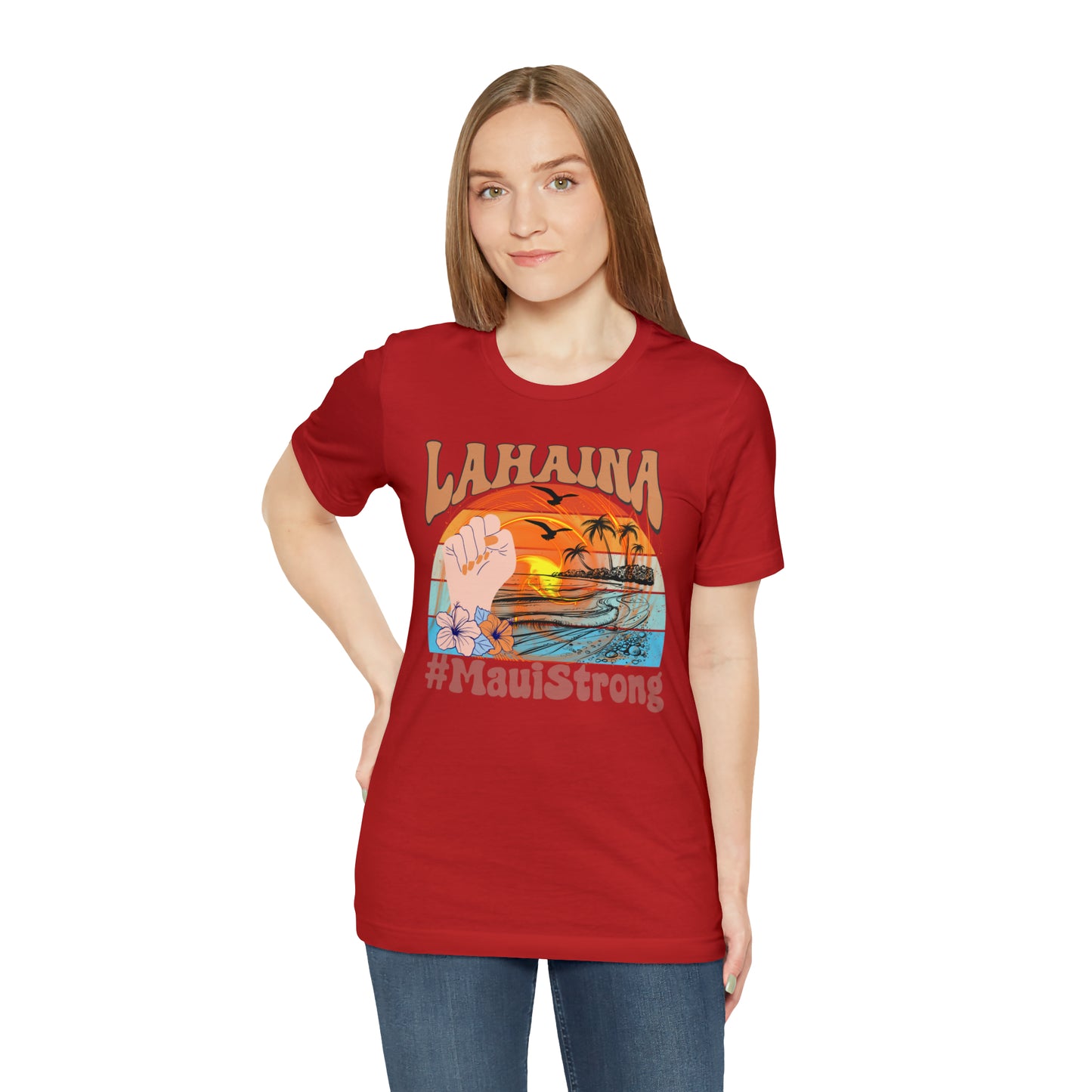 Maui Strong Shirt, Lahaina Banyan Tree T-Shirt, Maui Hawaii Shoreline Tshirt, Profits Donated Support Maui Fire, T598