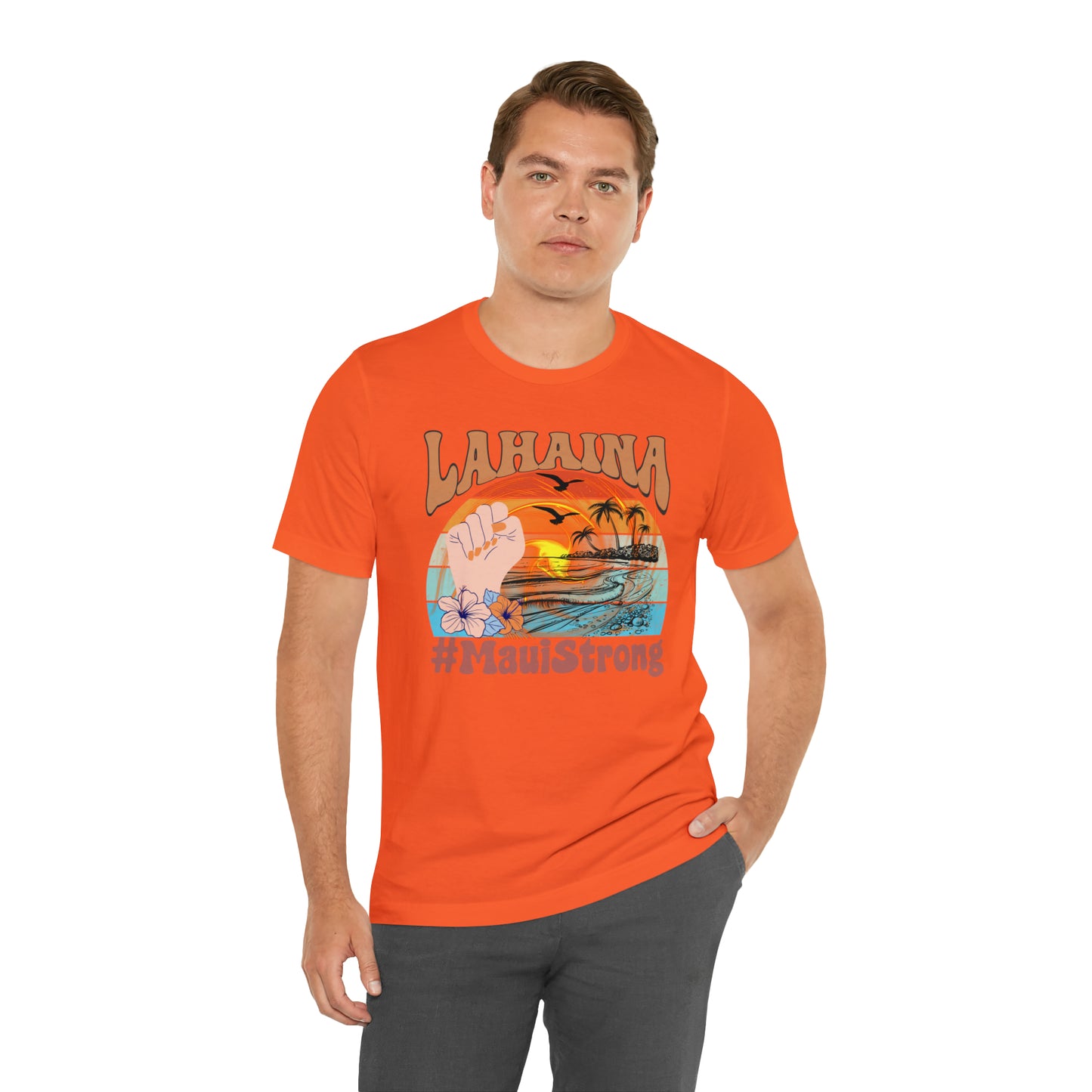Maui Strong Shirt, Lahaina Banyan Tree T-Shirt, Maui Hawaii Shoreline Tshirt, Profits Donated Support Maui Fire, T598