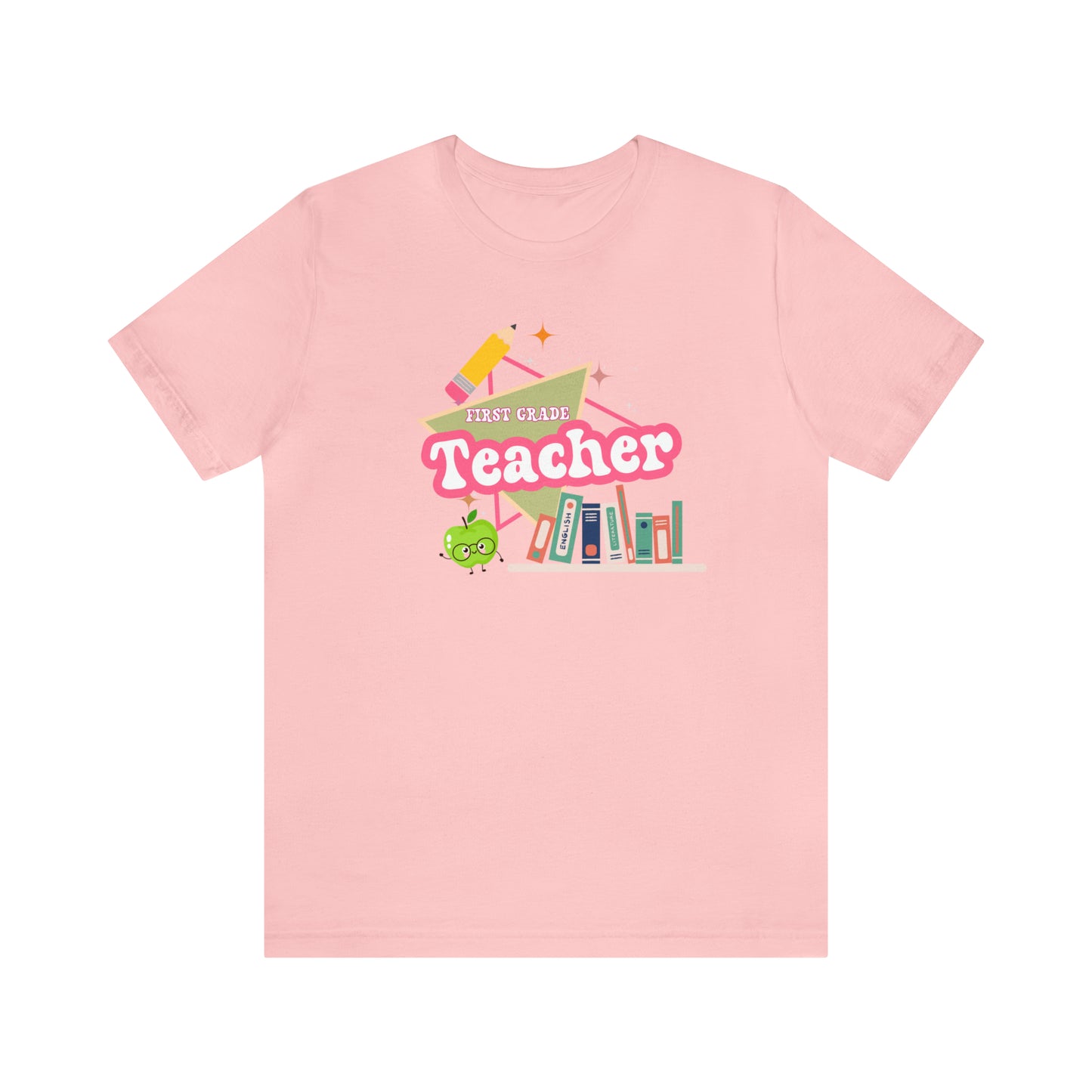 First grade teacher shirt, 1st grade shirt, 90s shirt, 90s teacher shirt, colorful school shirt, colorful teacher shirt, T542