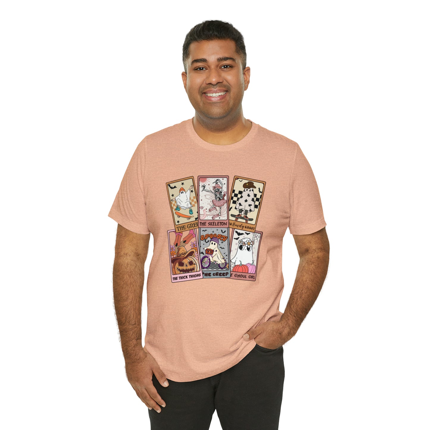 The Tarot Card Shirt, Skeleton Tarot Card Shirt, Tarot Card Lover Shirt, Skull Tarot Card Tee, Retro Halloween shirt, T612