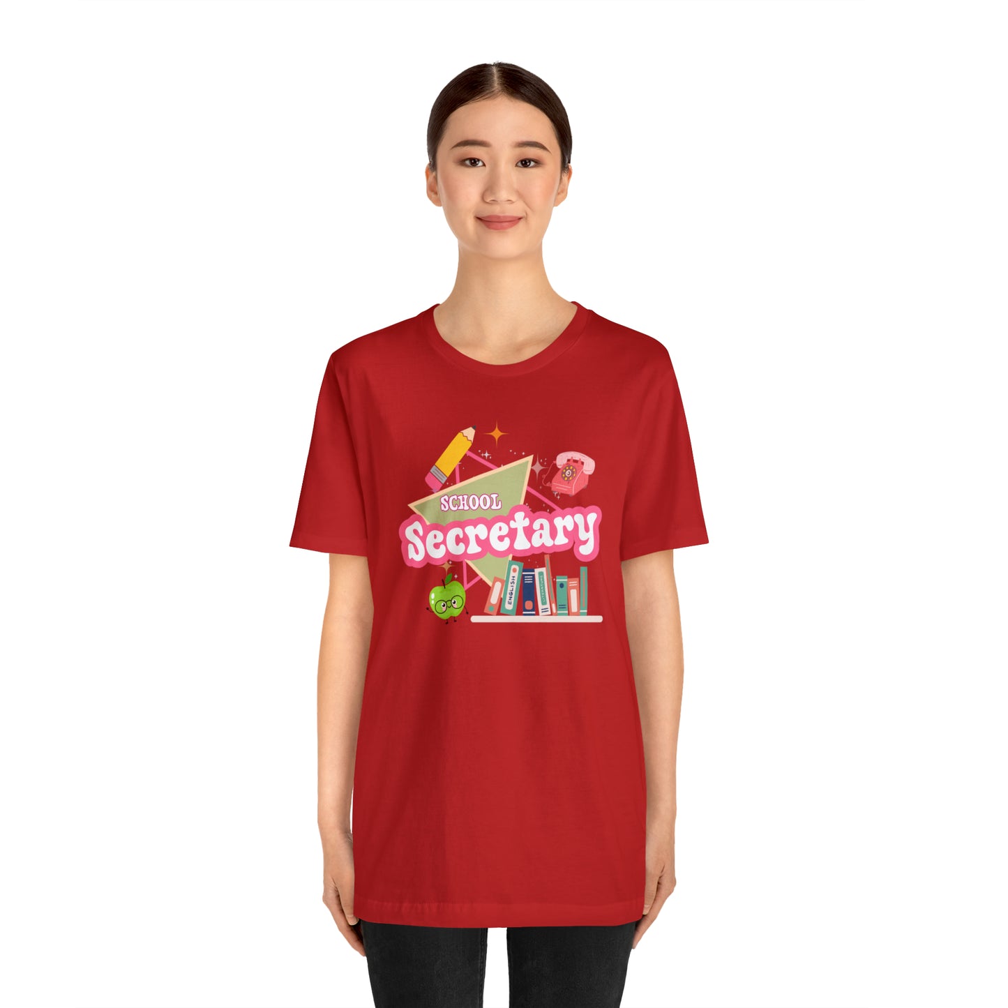 School Secretary shirt, 90s shirt, 90s teacher shirt, colorful school secretary shirt, colorful school shirt, T543
