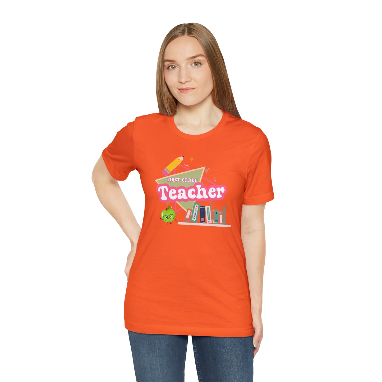 First grade teacher shirt, 1st grade shirt, 90s shirt, 90s teacher shirt, colorful school shirt, colorful teacher shirt, T542