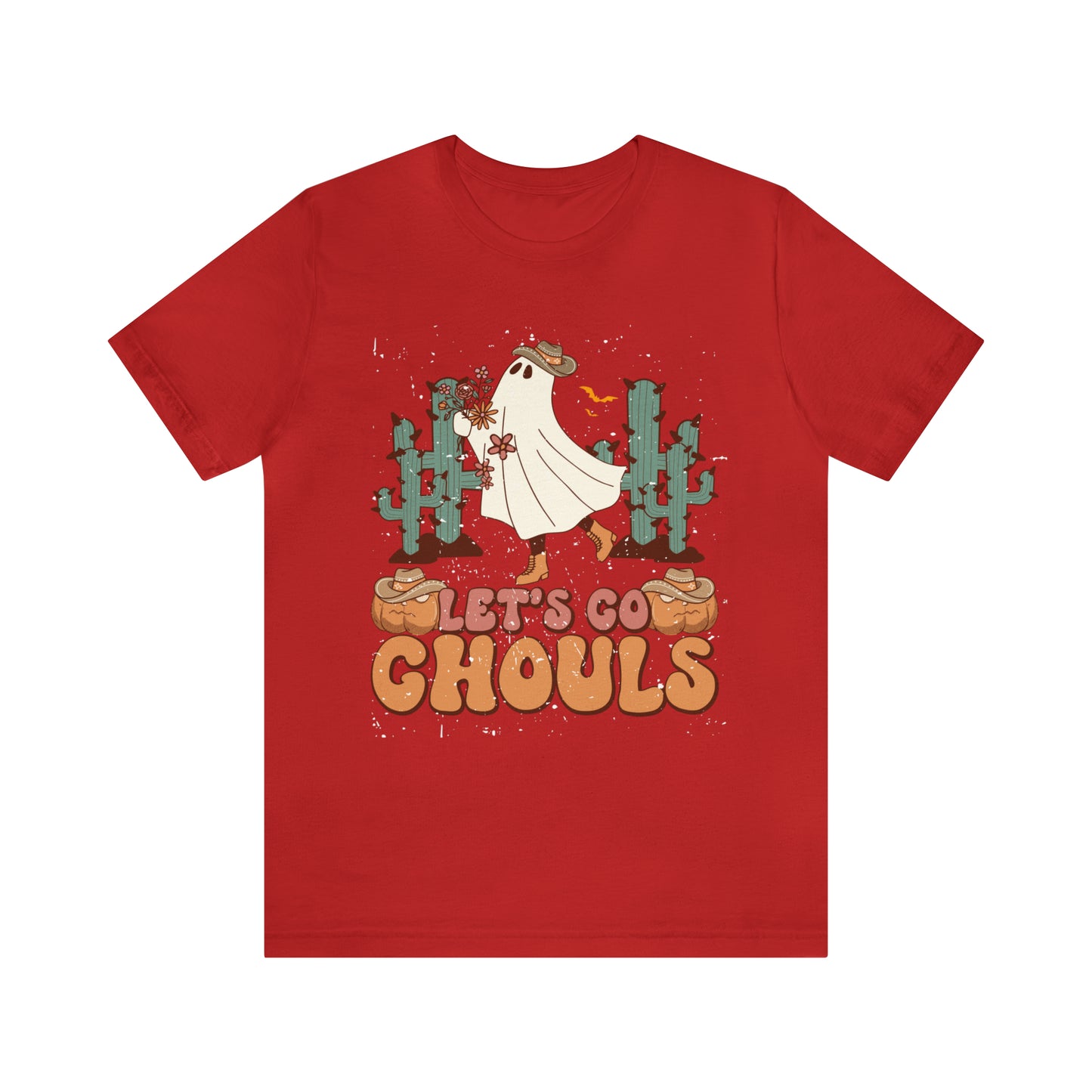 Lets Go Ghouls Shirt, Spooky Season Tee, Retro Halloween Cowgirl Shirt, Cowgirl Halloween Shirt, Vintage Ghost Shirt, T762