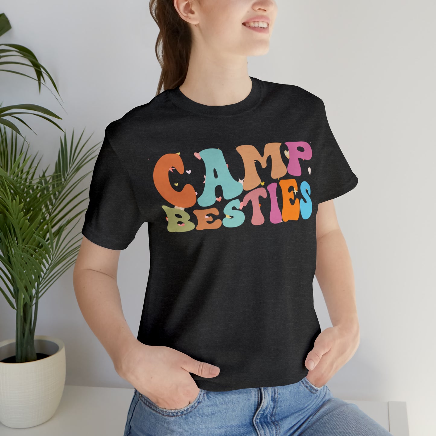 Best Friend Shirt, Gift for Best Friend, Camp Besties Shirt, BFF Shirt, Matching Besties Shirt, Retro Friend Shirt, T482