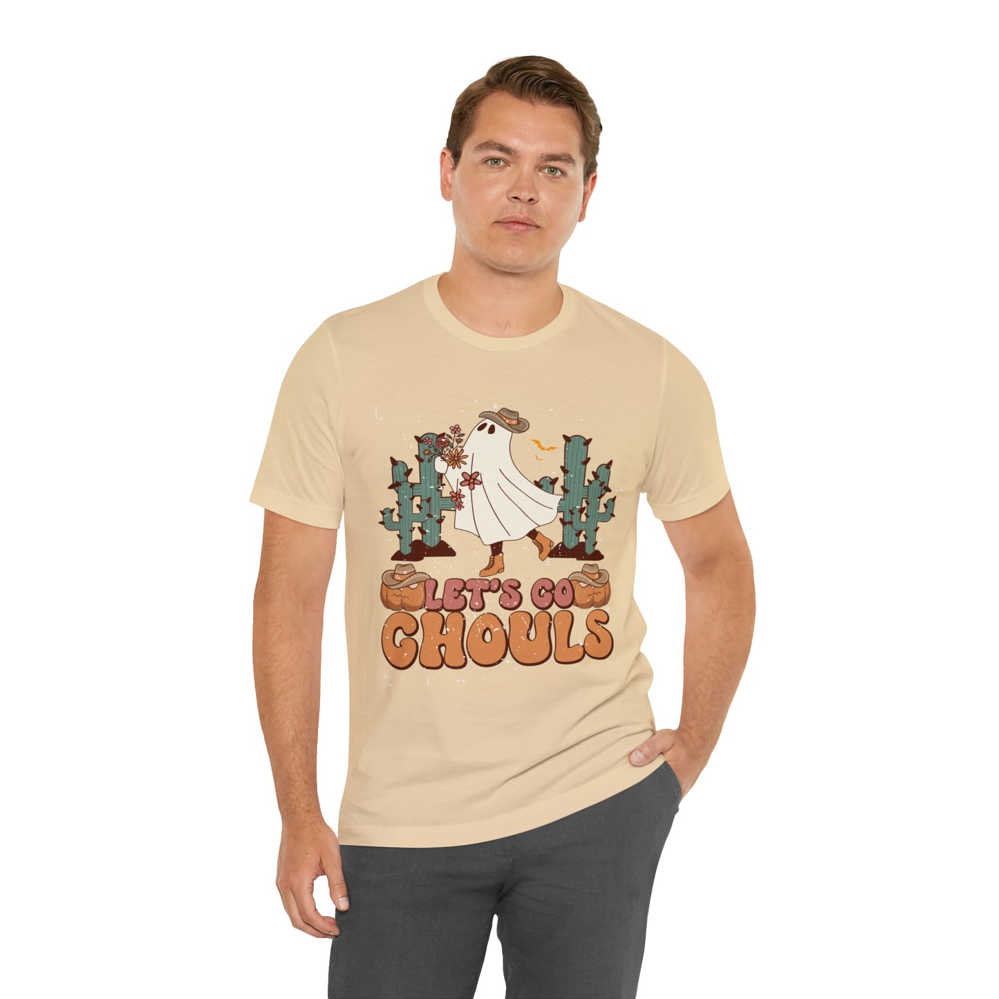 Lets Go Ghouls Shirt, Spooky Season Tee, Retro Halloween Cowgirl Shirt, Cowgirl Halloween Shirt, Vintage Ghost Shirt, T762
